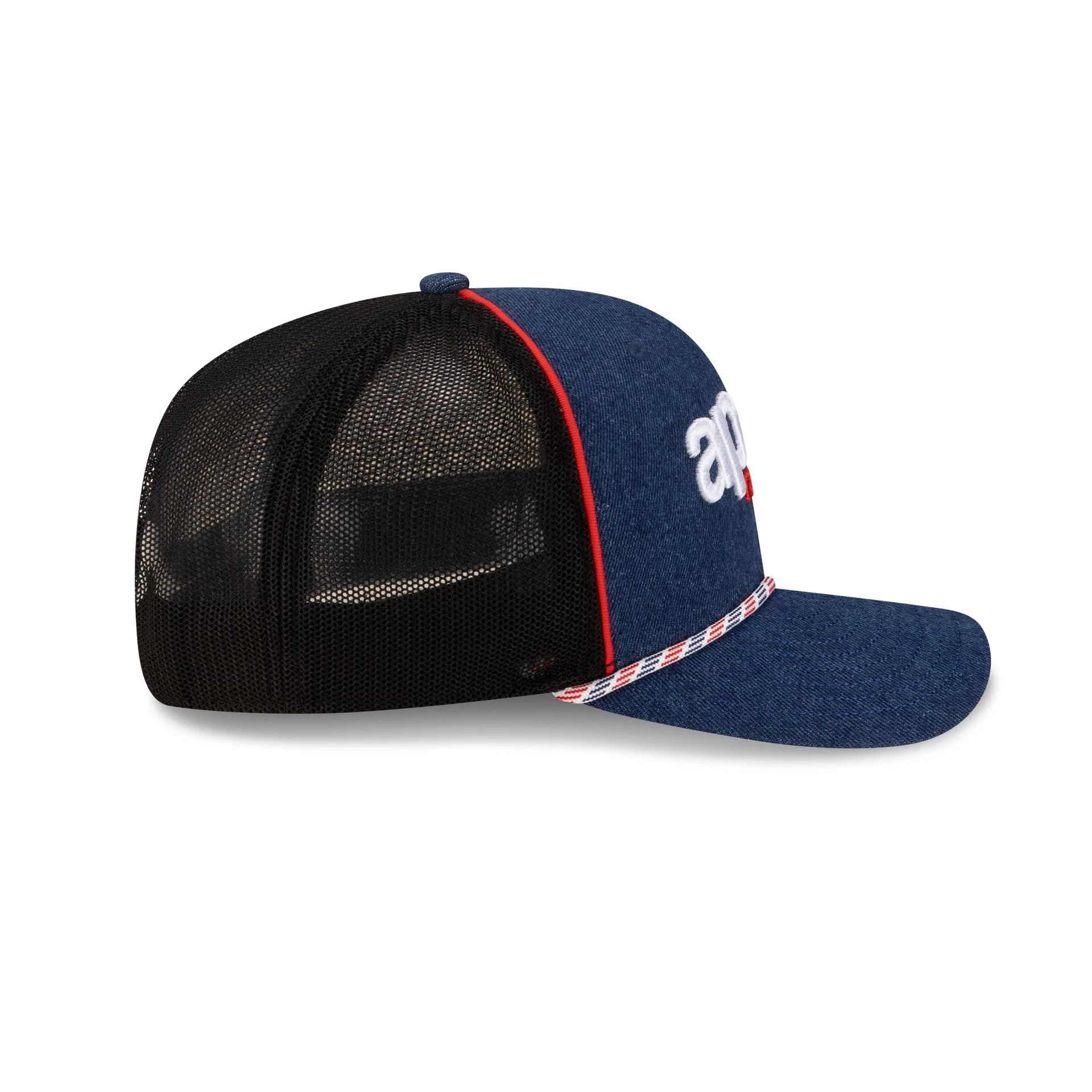 2026 Austin Race Special Aprilia Racing Marco Bezzecchi Denim 9SEVENTY Trucker Hat - Image 5