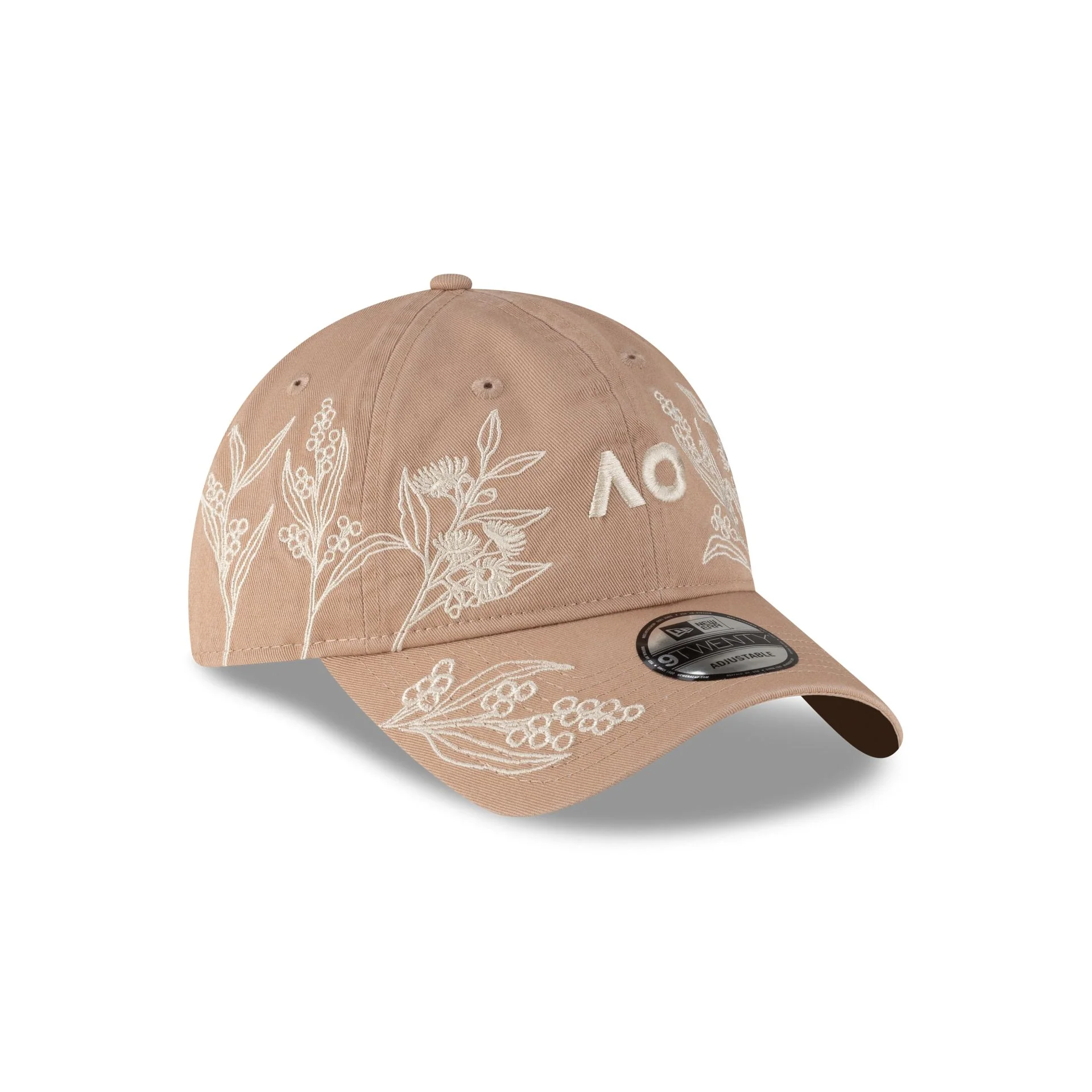 2026 Australian Open Floral Khaki 9TWENTY Adjustable Hat - Image 3