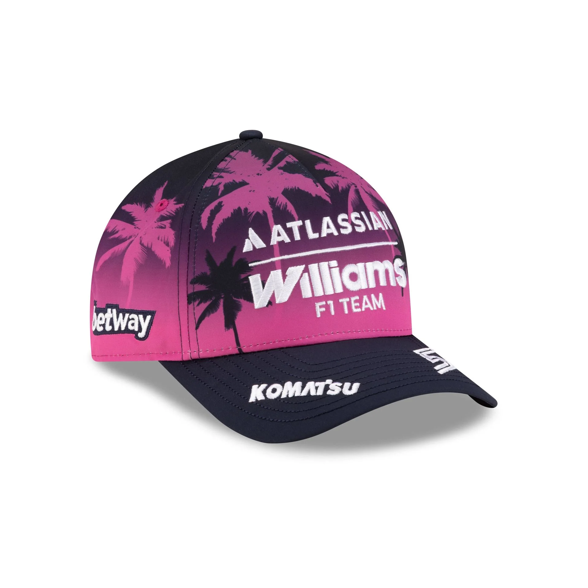 2026 Miami Race Special Atlassian Williams F1 Team Carlos Sainz 9FORTY M-Crown A-Frame Snapback Hat - Image 3