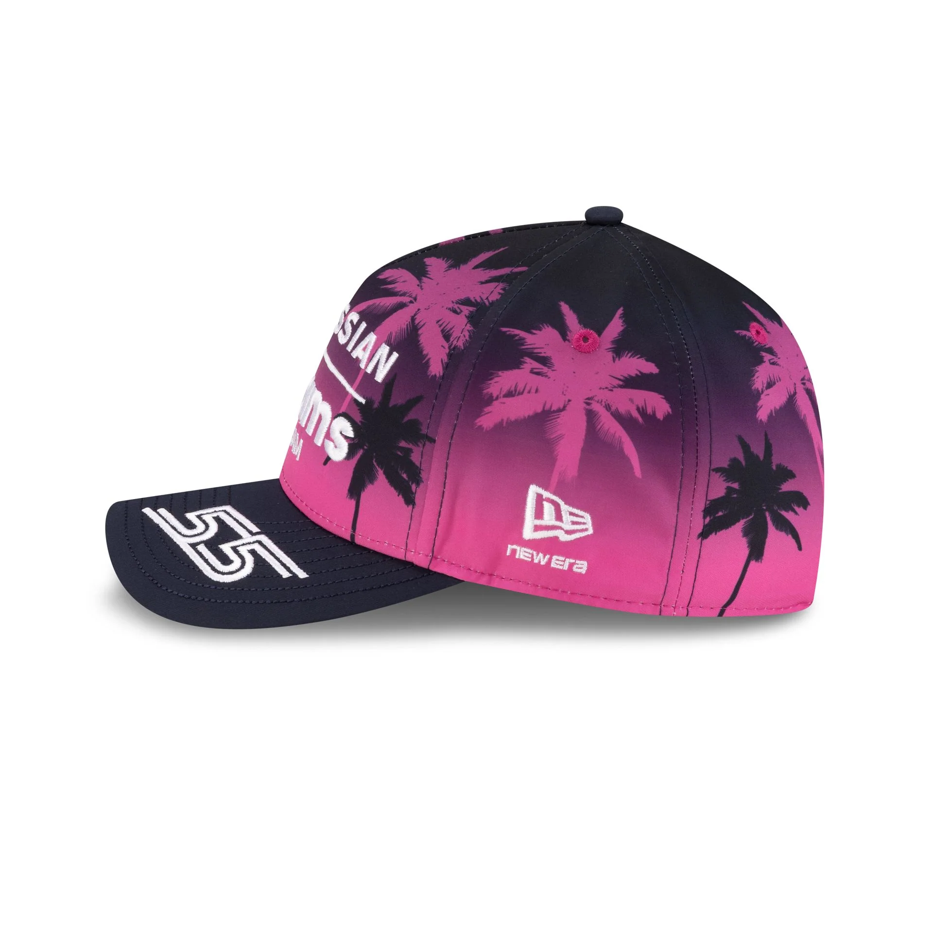 2026 Miami Race Special Atlassian Williams F1 Team Carlos Sainz 9FORTY M-Crown A-Frame Snapback Hat - Image 4