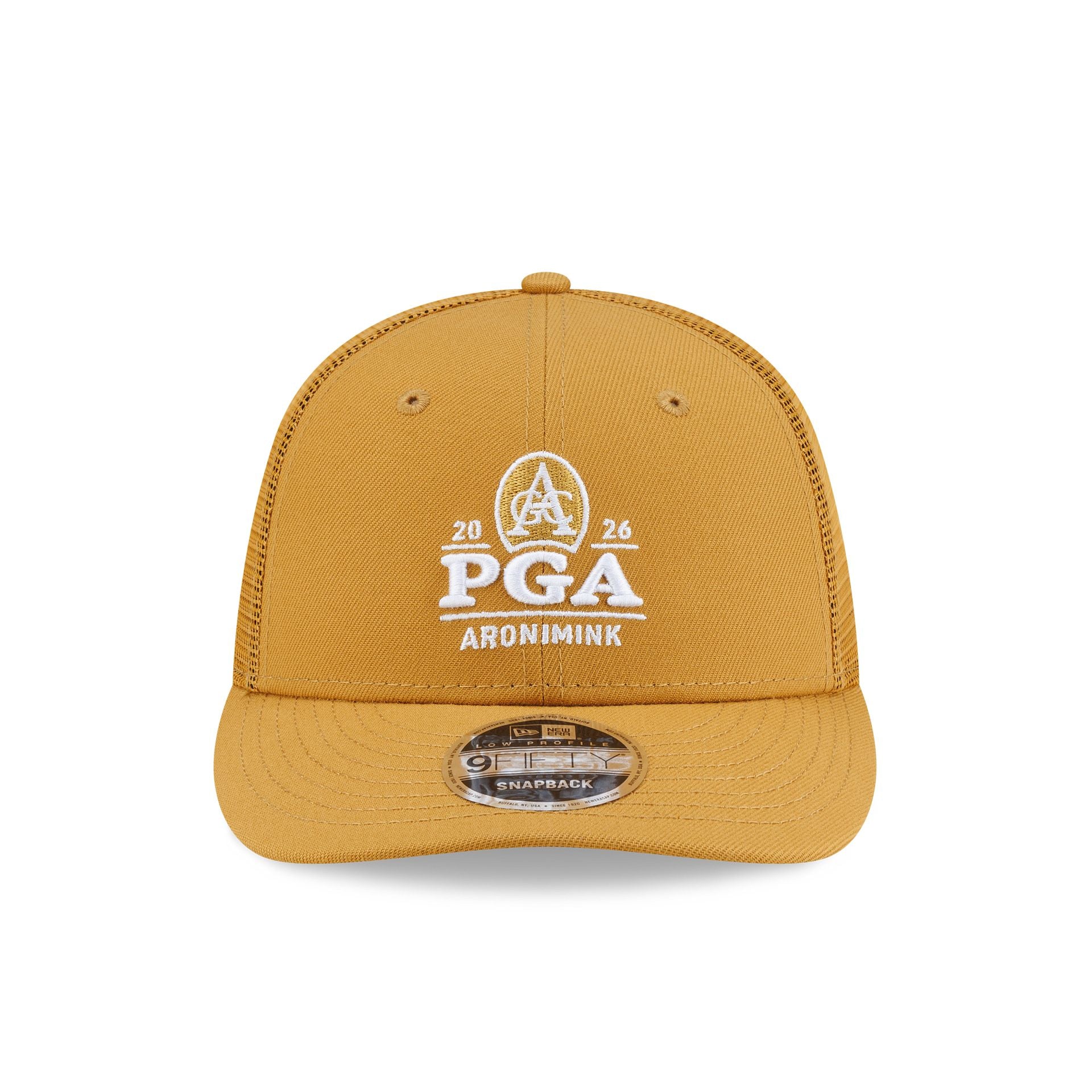 2026 PGA Championship Aronimink Ochre Low Profile 9FIFTY Trucker Hat - Image 2