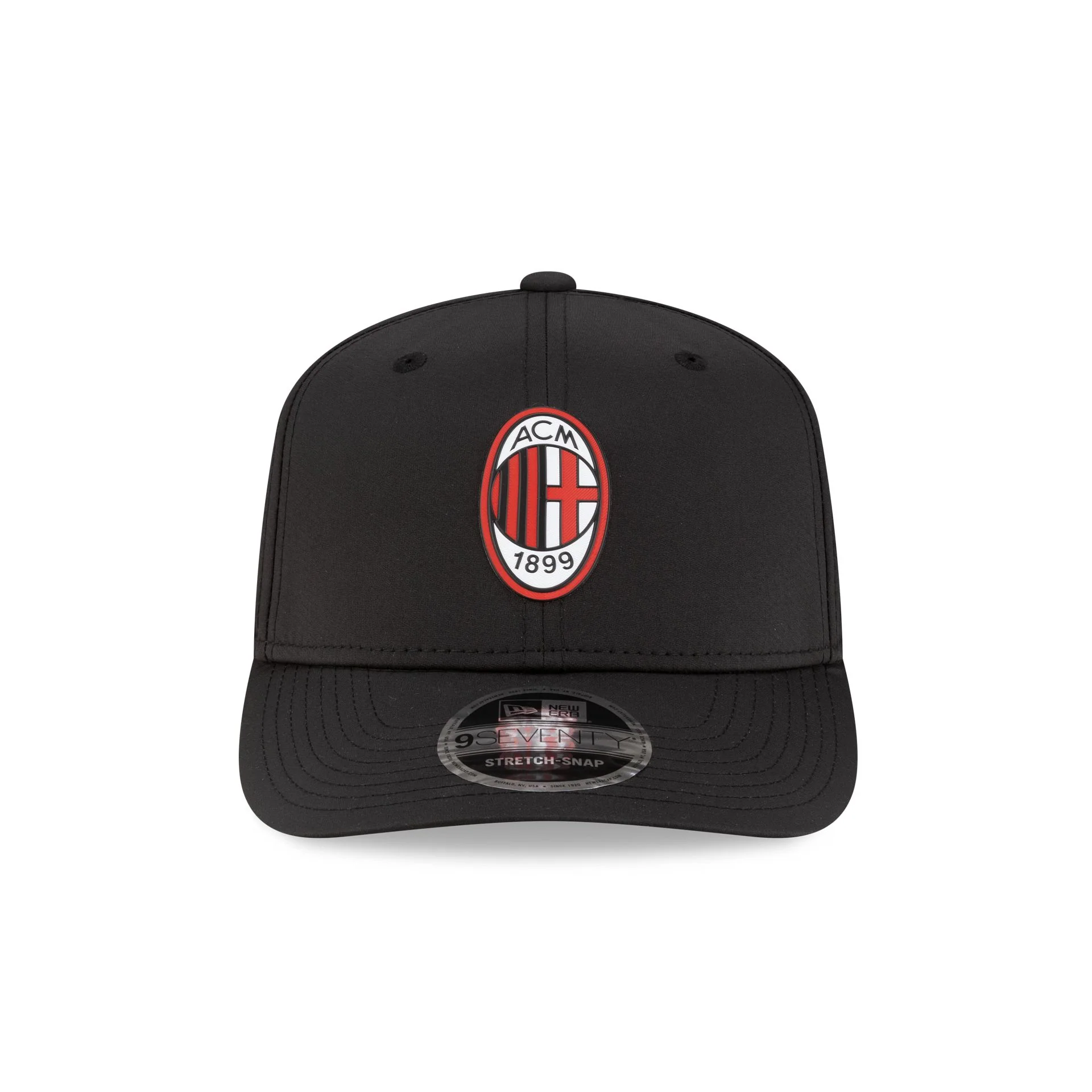 AC Milan Black 9SEVENTY Stretch-Snap Hat - Image 2