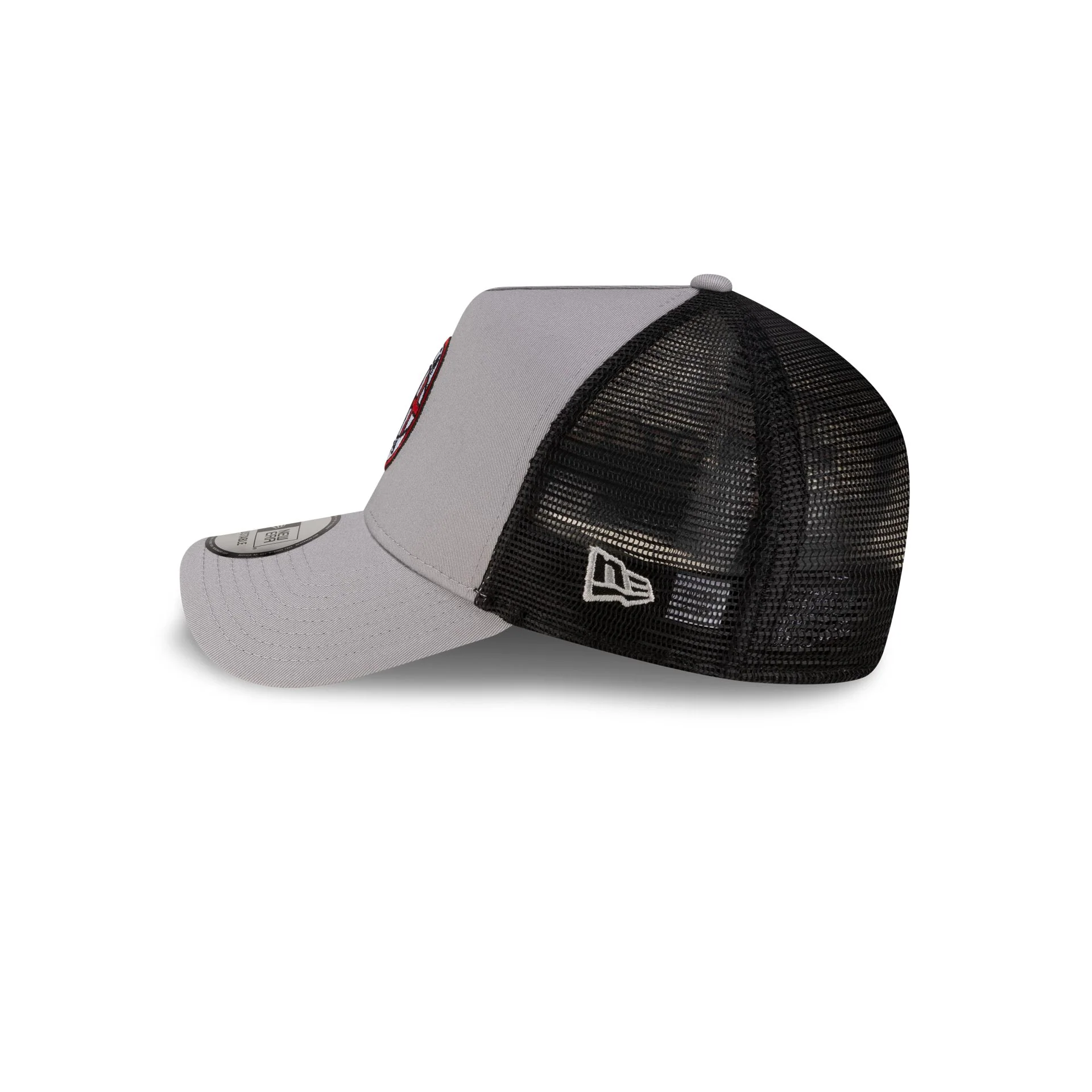 AC Milan Patch Gray 9FORTY A-Frame Trucker Hat - Image 5