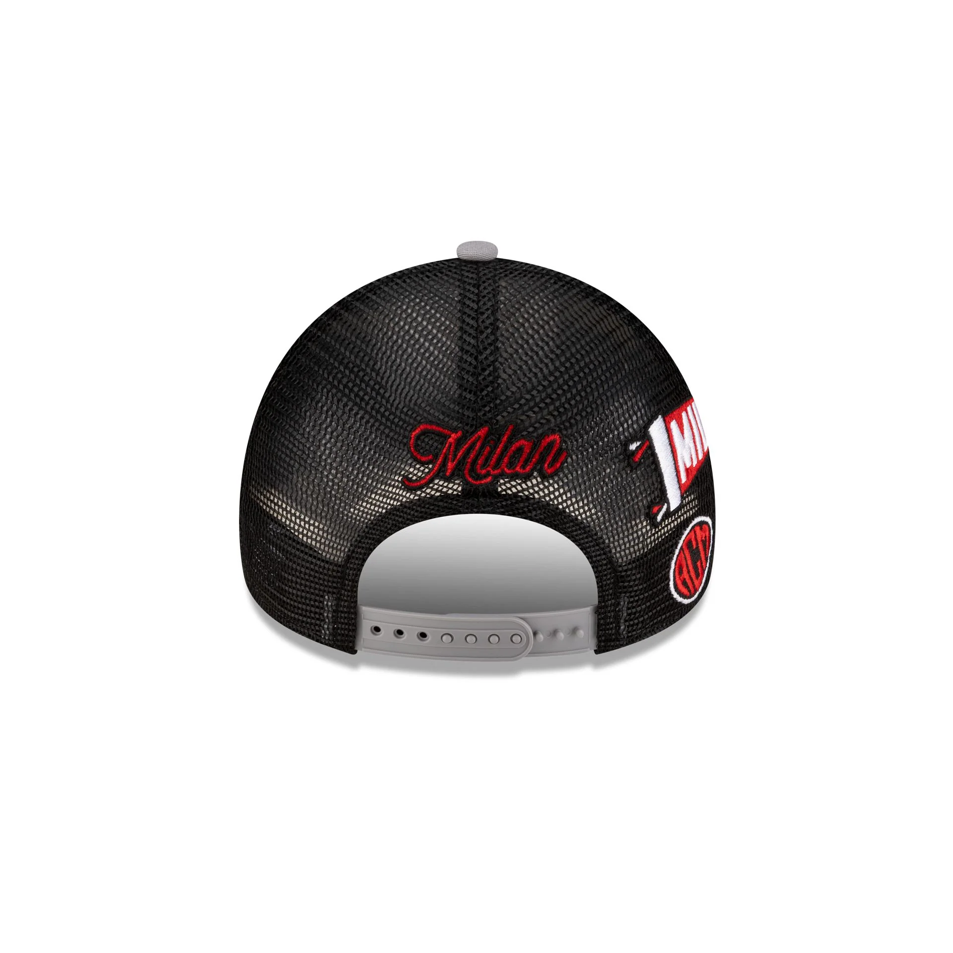 AC Milan Patch Gray 9FORTY A-Frame Trucker Hat - Image 6