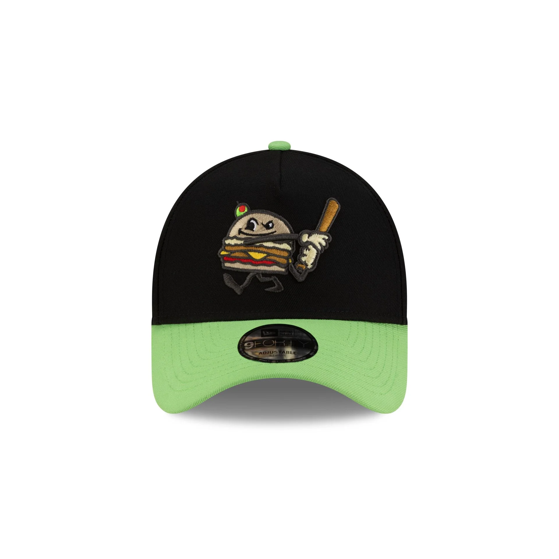 Akron RubberDucks Black Food Pack 9FORTY A-Frame Snapback Hat - Image 2