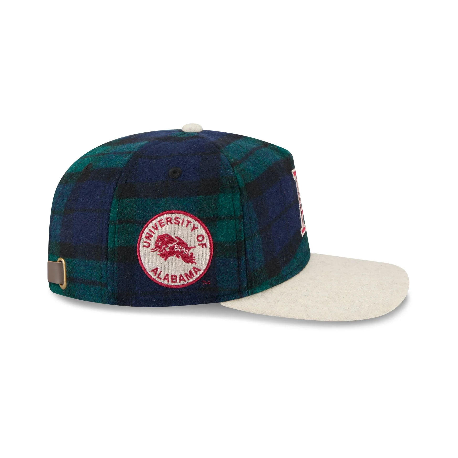 Alabama Crimson Tide College Vault Plaid Letterman 19TWENTY Adjustable Hat - Image 4
