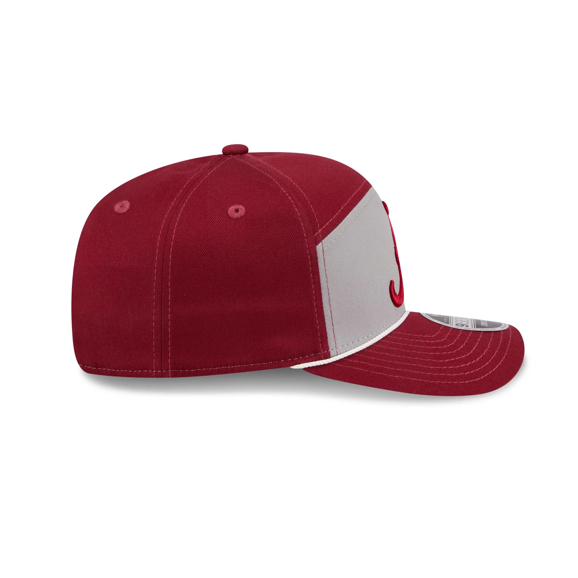 Alabama Crimson Tide Split Panel 9SEVENTY Stretch-Snap Hat - Image 5