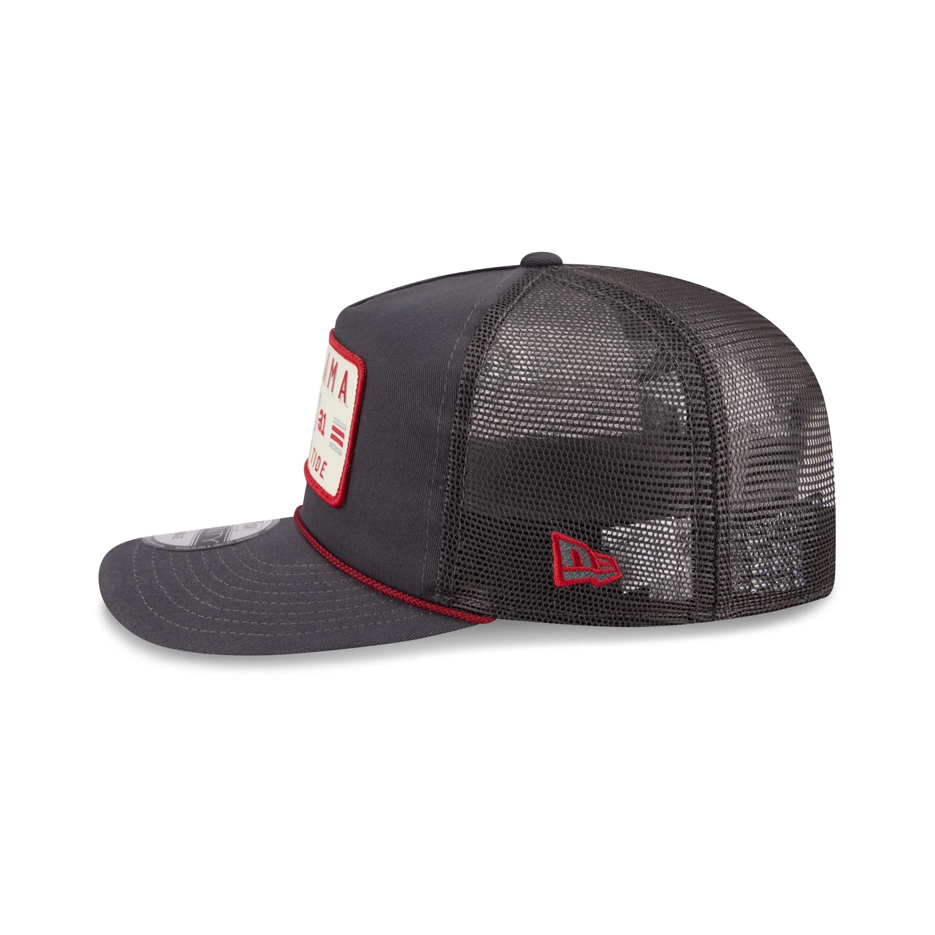 Alabama Crimson Tide Washed Graphite 19TWENTY Trucker Hat - Image 4
