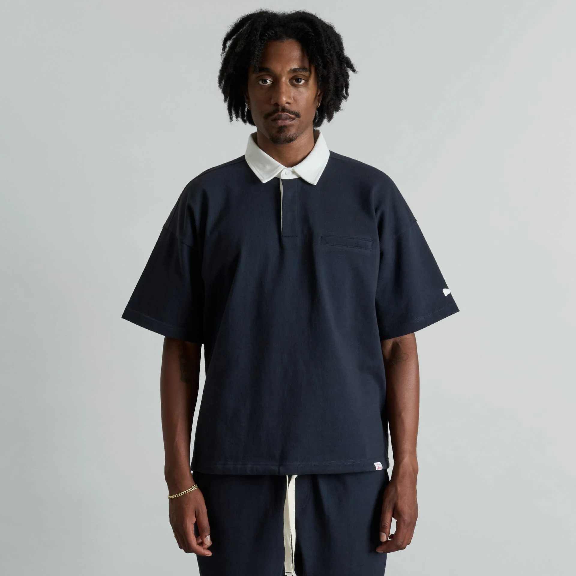 Alden Navy Rugby Shirt