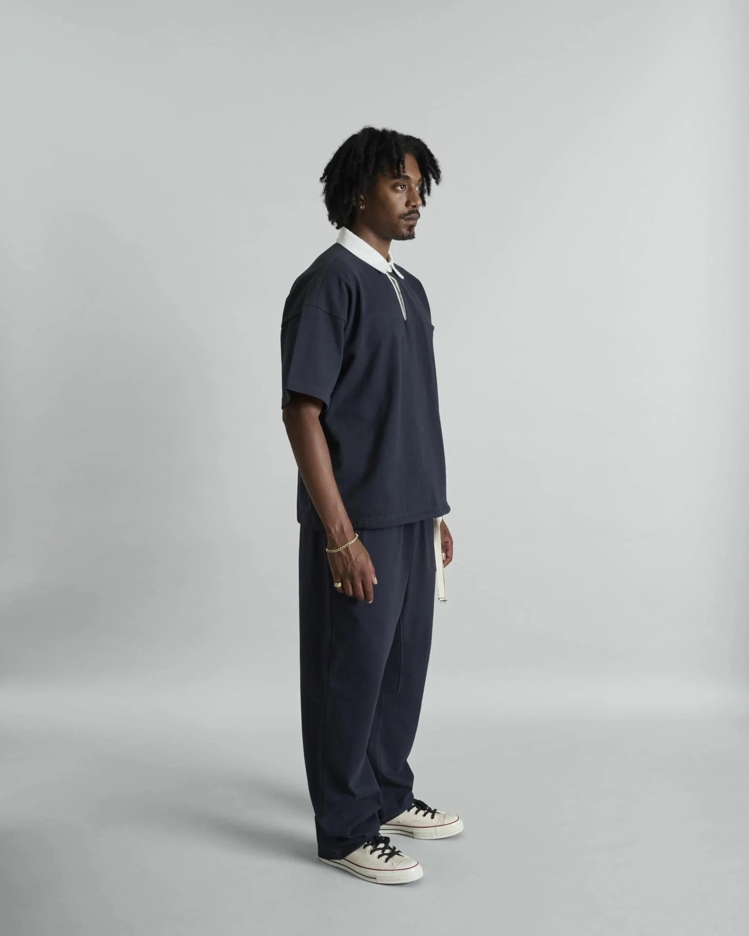 Alden Navy Rugby Shirt - Image 5