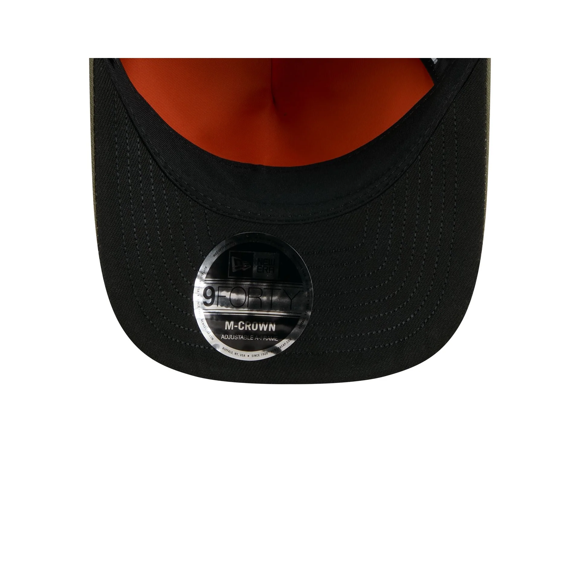 Alpha Industries x Atlanta Braves Olive Green 9FORTY M-Crown A-Frame Snapback Hat - Image 7