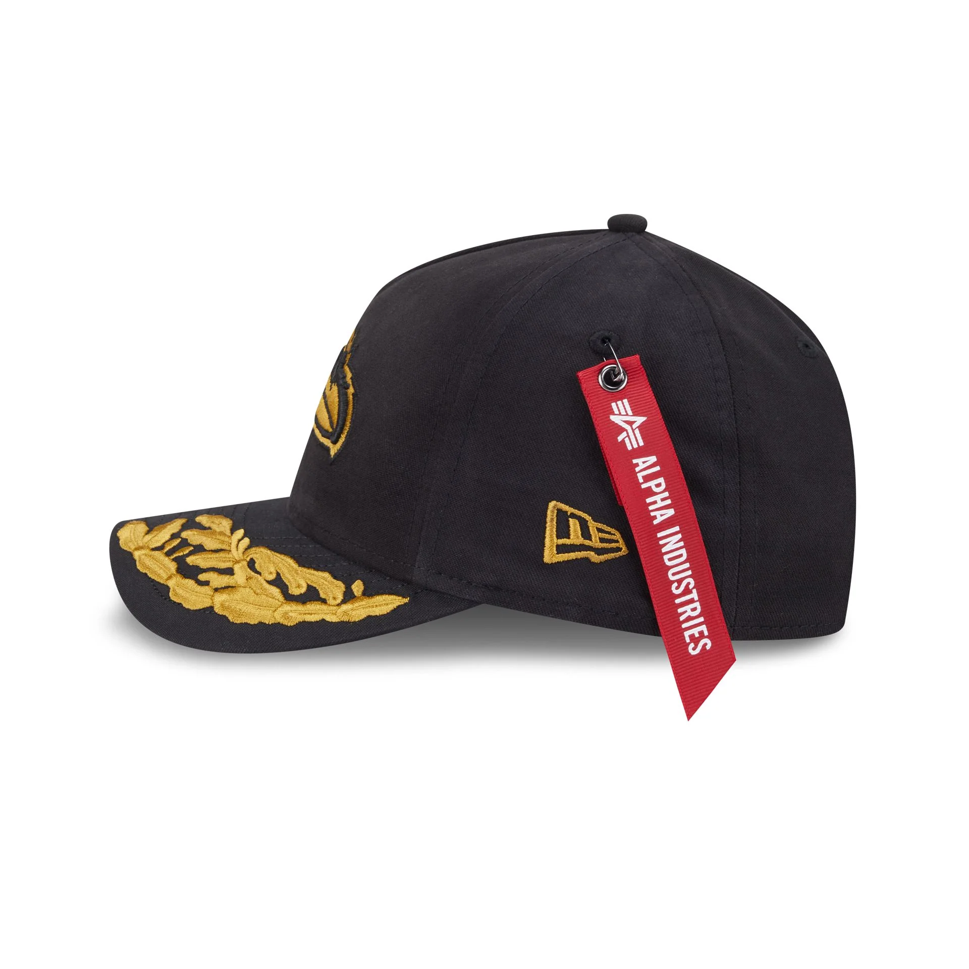 Alpha Industries x Baltimore Ravens Black 9FORTY M-Crown A-Frame Snapback Hat - Image 4