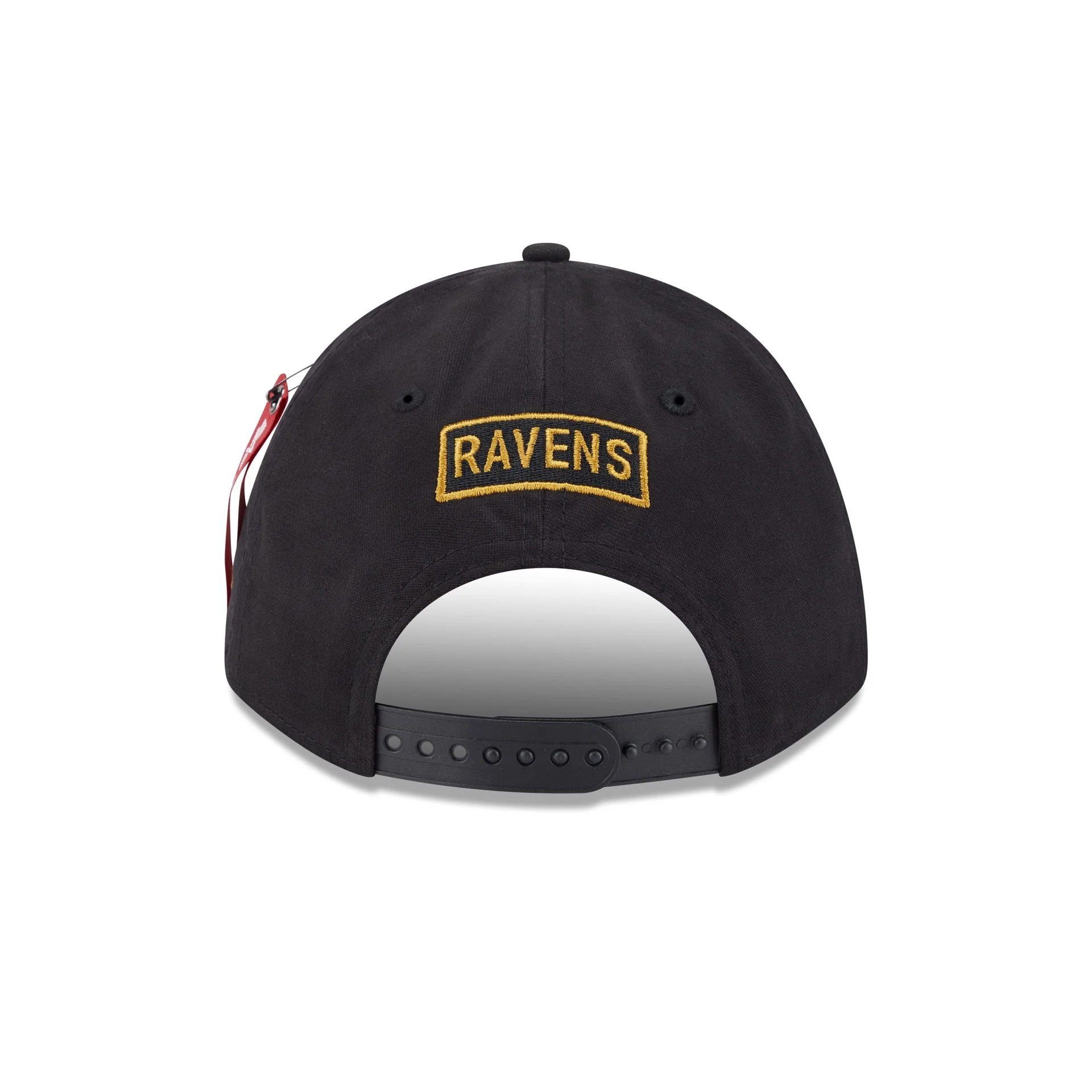 Alpha Industries x Baltimore Ravens Black 9FORTY M-Crown A-Frame Snapback Hat - Image 6