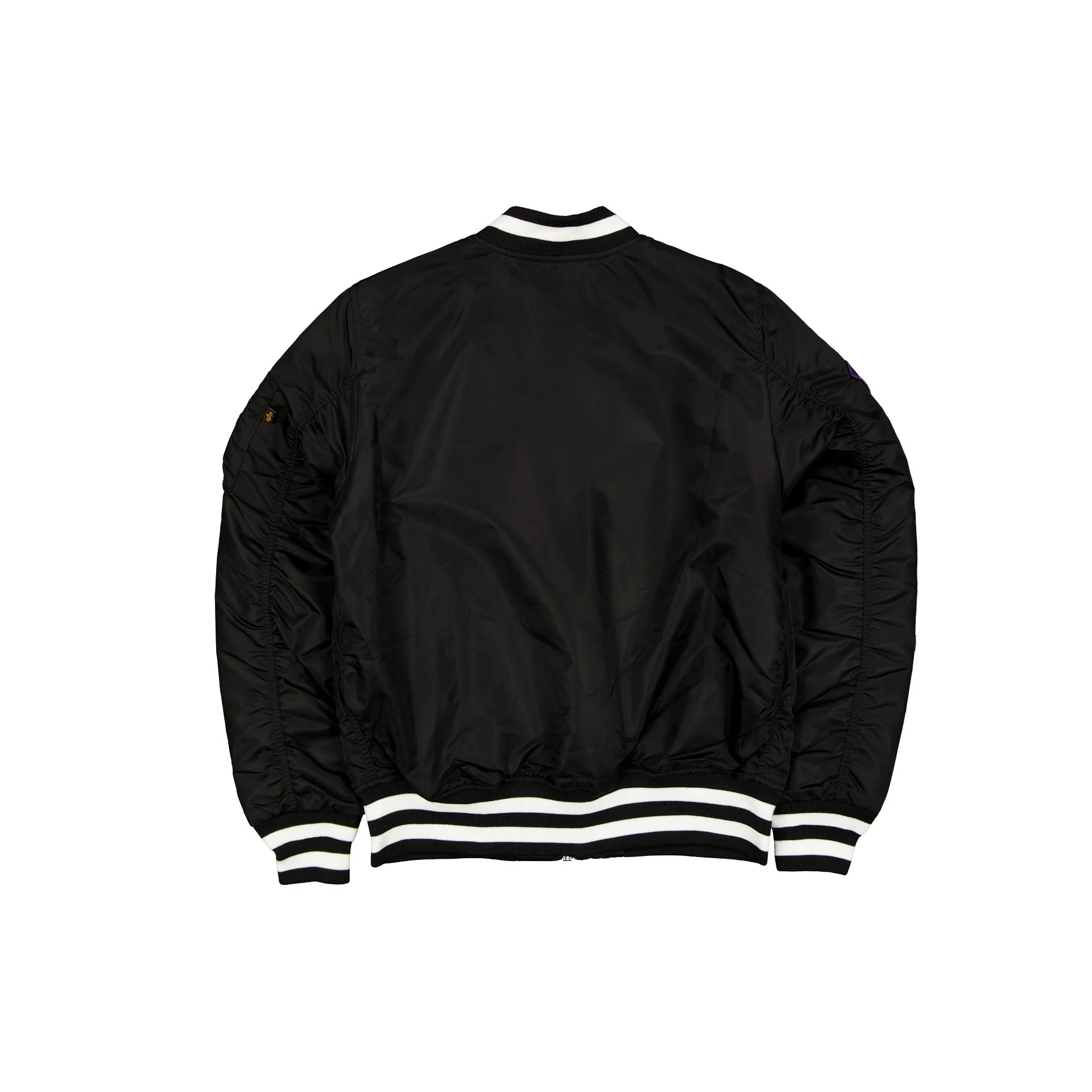 Alpha Industries x Baltimore Ravens Black MA-1 Bomber Jacket - Image 2