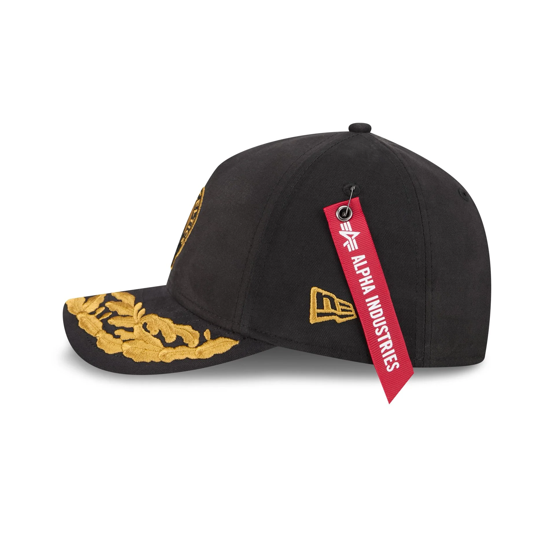 Alpha Industries x Boston Celtics Black 9FORTY M-Crown A-Frame Snapback Hat - Image 4