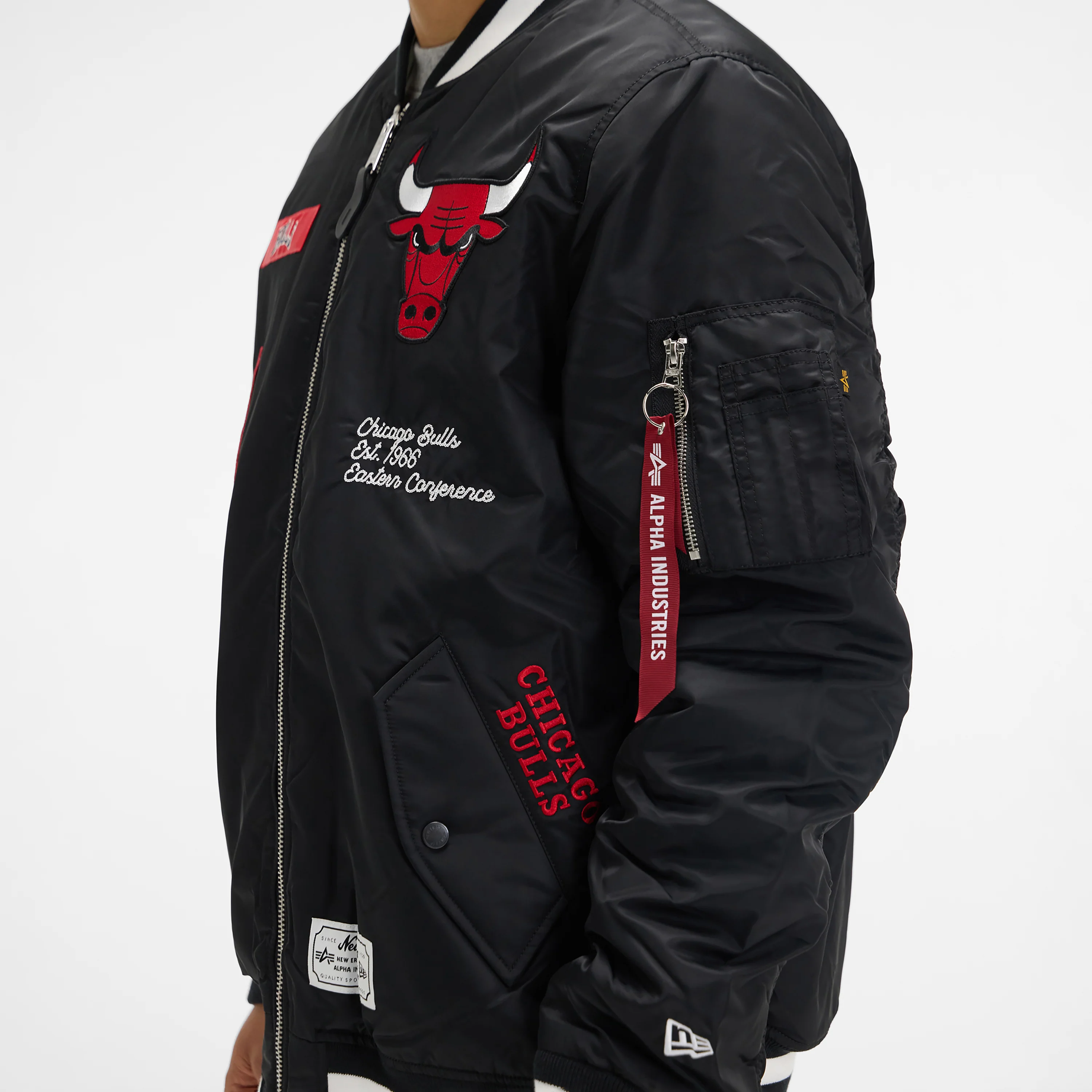 Alpha Industries x Boston Celtics Green MA-1 Bomber Jacket - Image 4