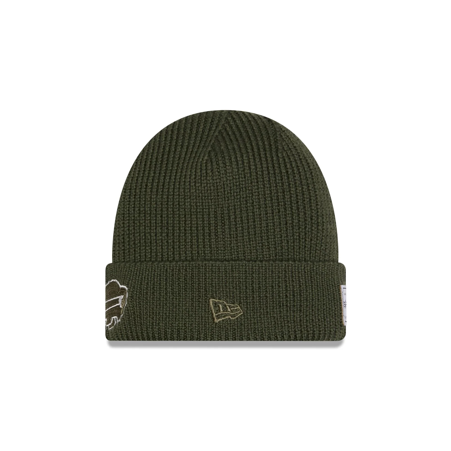 Alpha Industries x Buffalo Bills Olive Green Cuff Knit Hat - Image 2