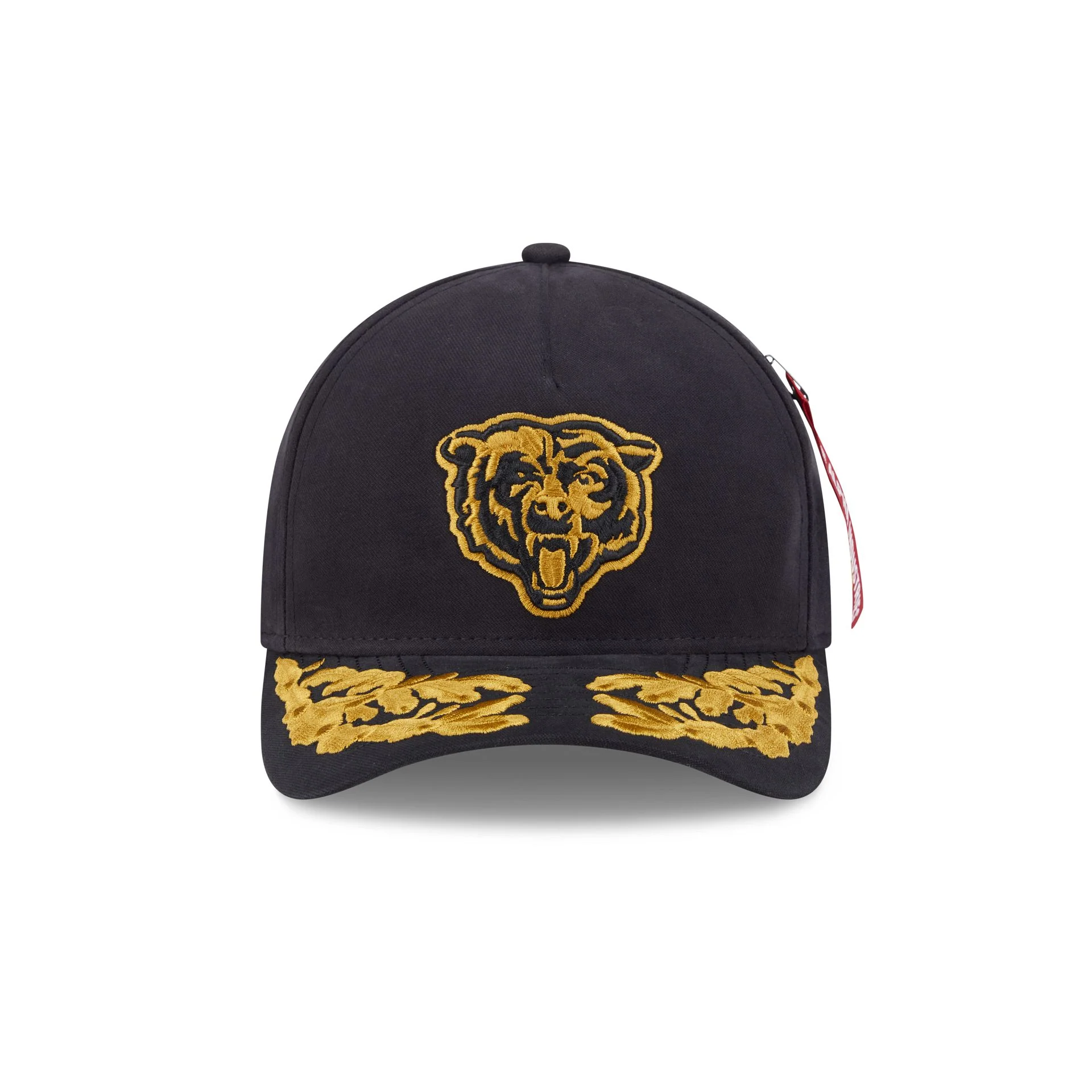 Alpha Industries x Chicago Bears Black 9FORTY M-Crown A-Frame Snapback Hat - Image 2