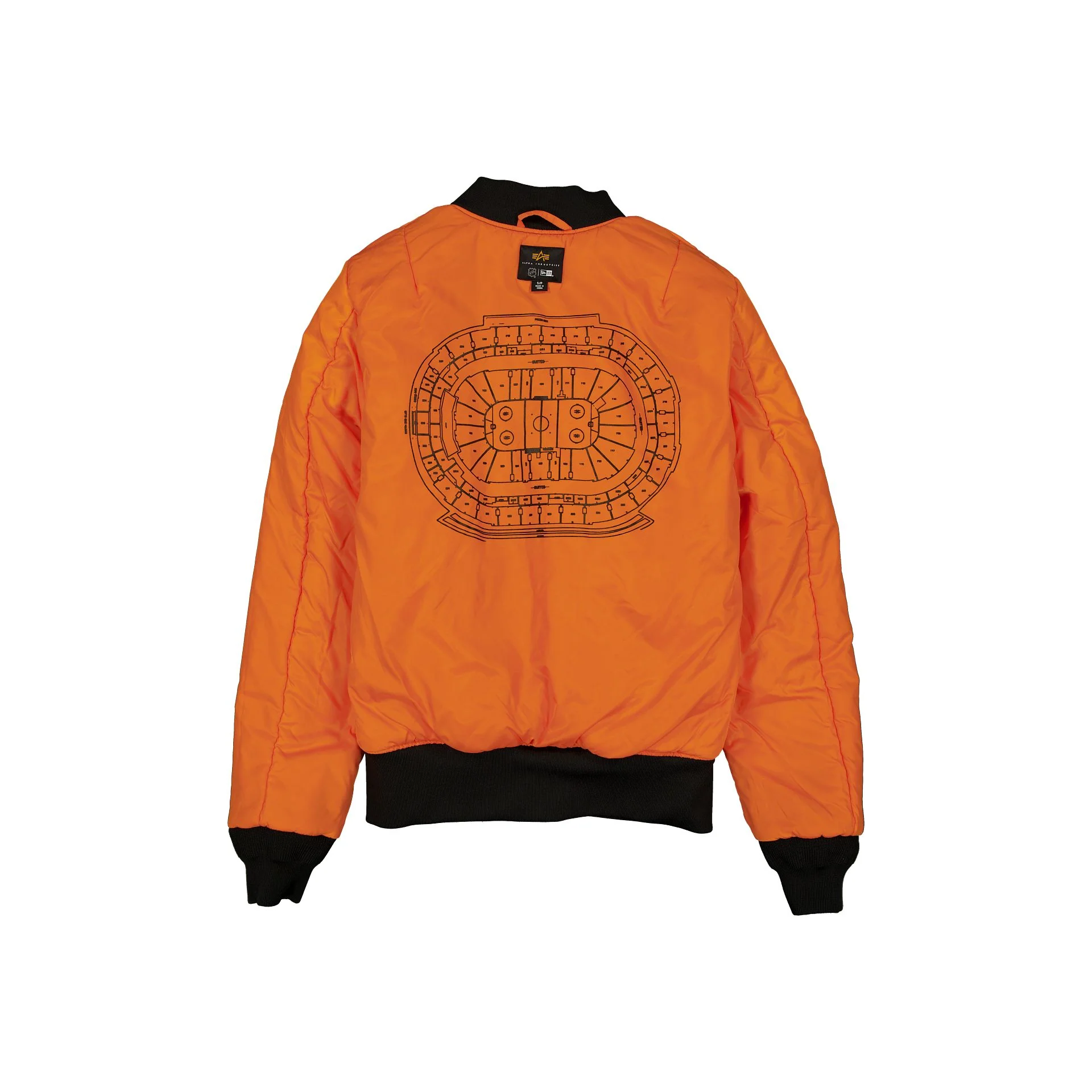 Alpha Industries x Detroit Red Wings Black Camo MA-1 Bomber Jacket - Image 2