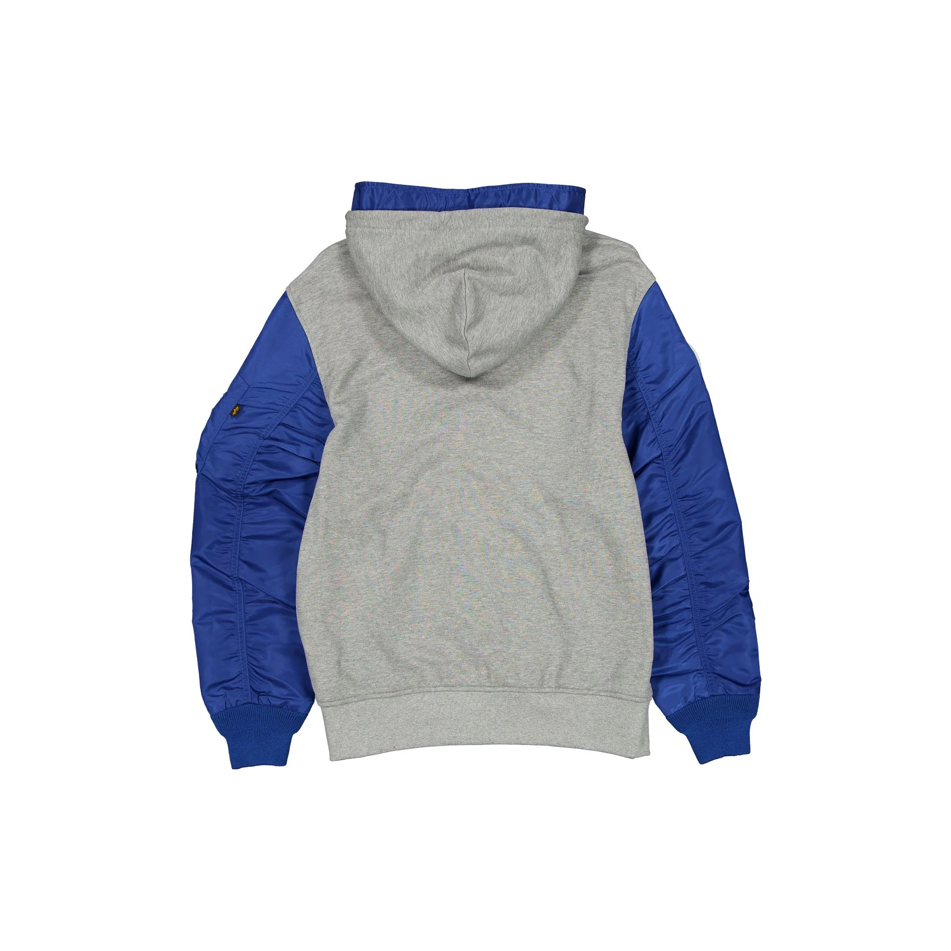 Alpha Industries x Golden State Warriors Gray MA-1 Full Zip Fleece Jacket - Image 3