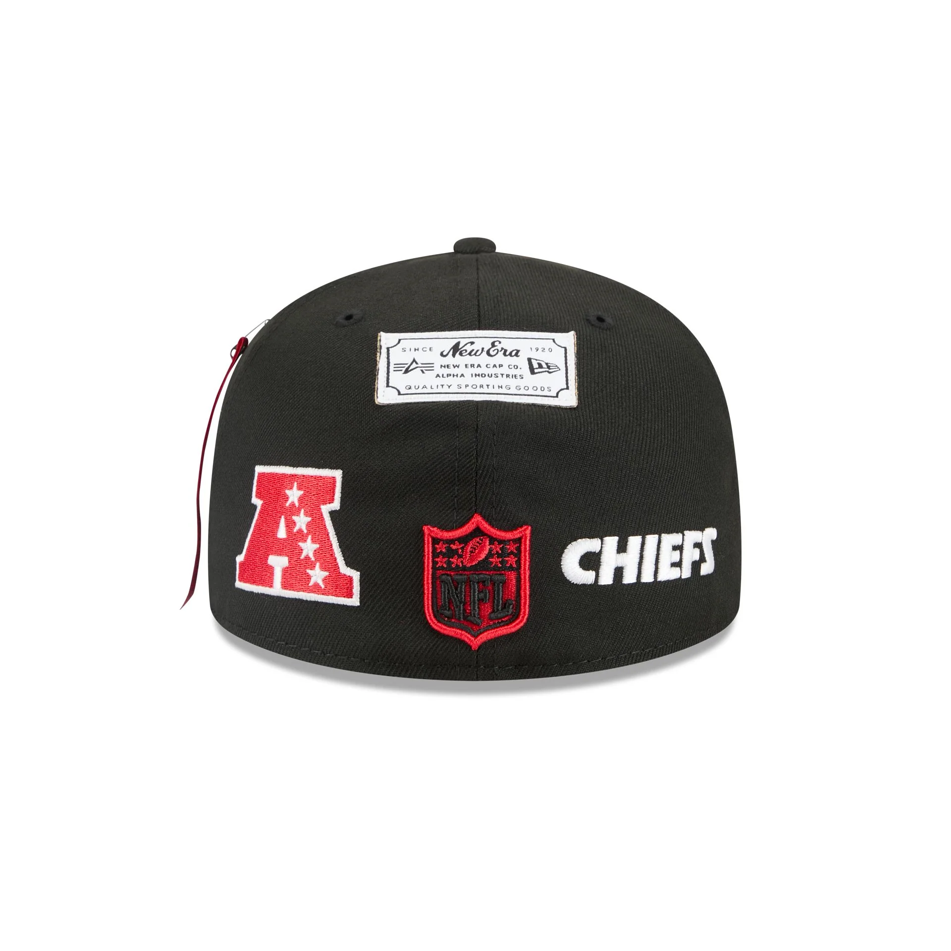 Alpha Industries x Kansas City Chiefs Black 59FIFTY Fitted Hat - Image 6