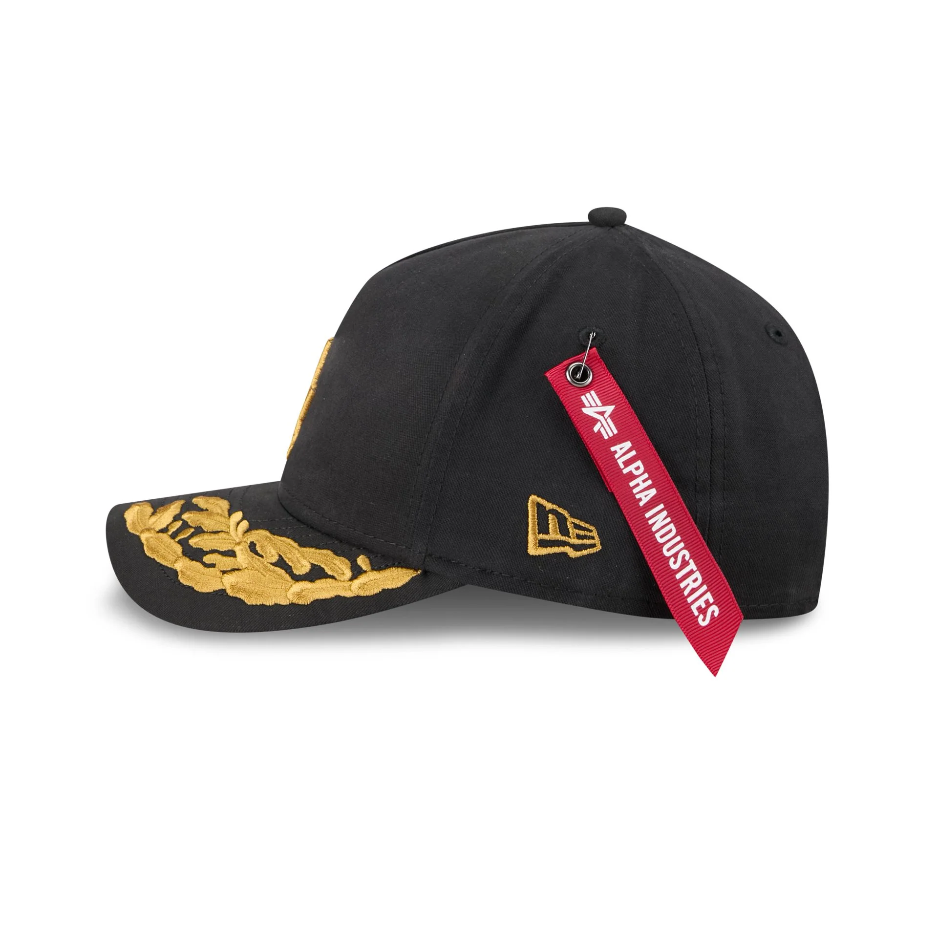 Alpha Industries x Los Angeles Dodgers Black 9FORTY M-Crown A-Frame Snapback Hat - Image 4