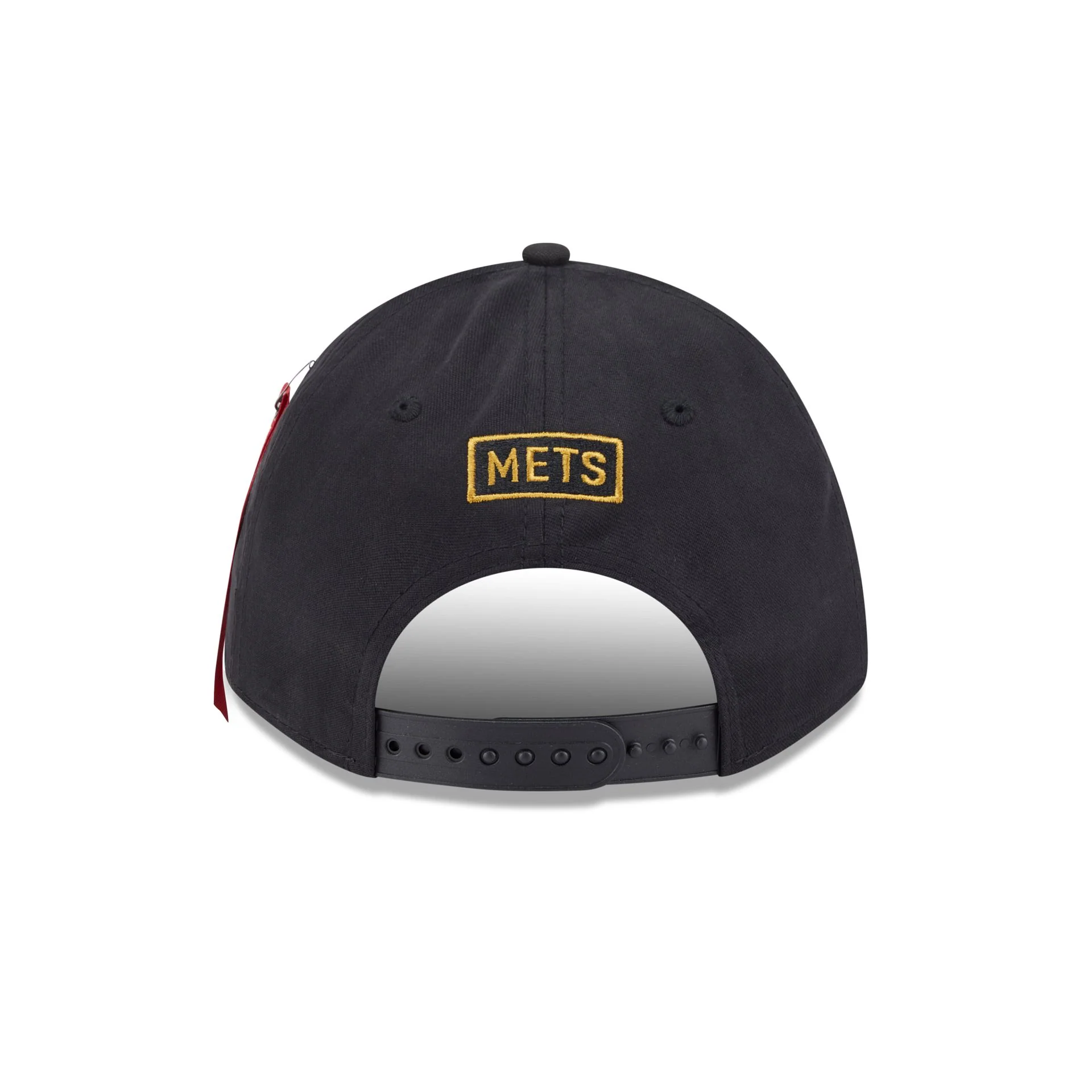 Alpha Industries x New York Mets Black 9FORTY M-Crown A-Frame Snapback Hat - Image 6