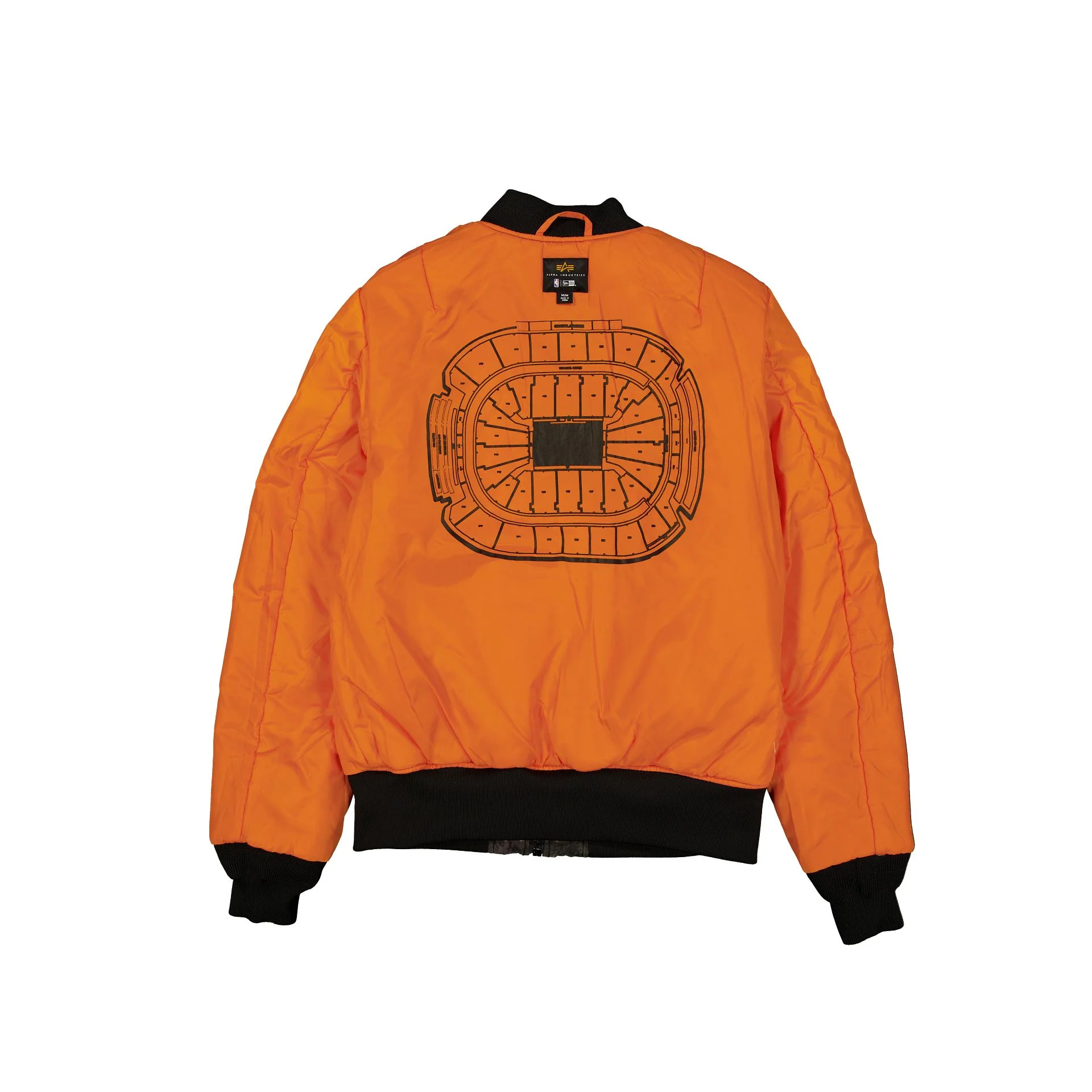 Alpha Industries x Toronto Raptors Black Camo MA-1 Bomber Jacket - Image 3