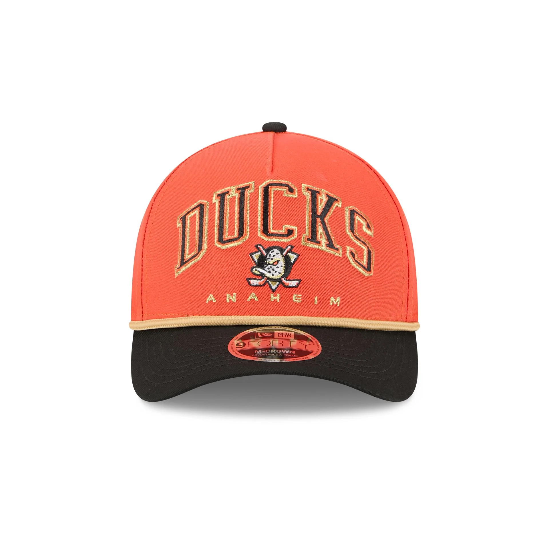 Anaheim Ducks Arch 9FORTY M-Crown A-Frame Snapback Hat - Image 2