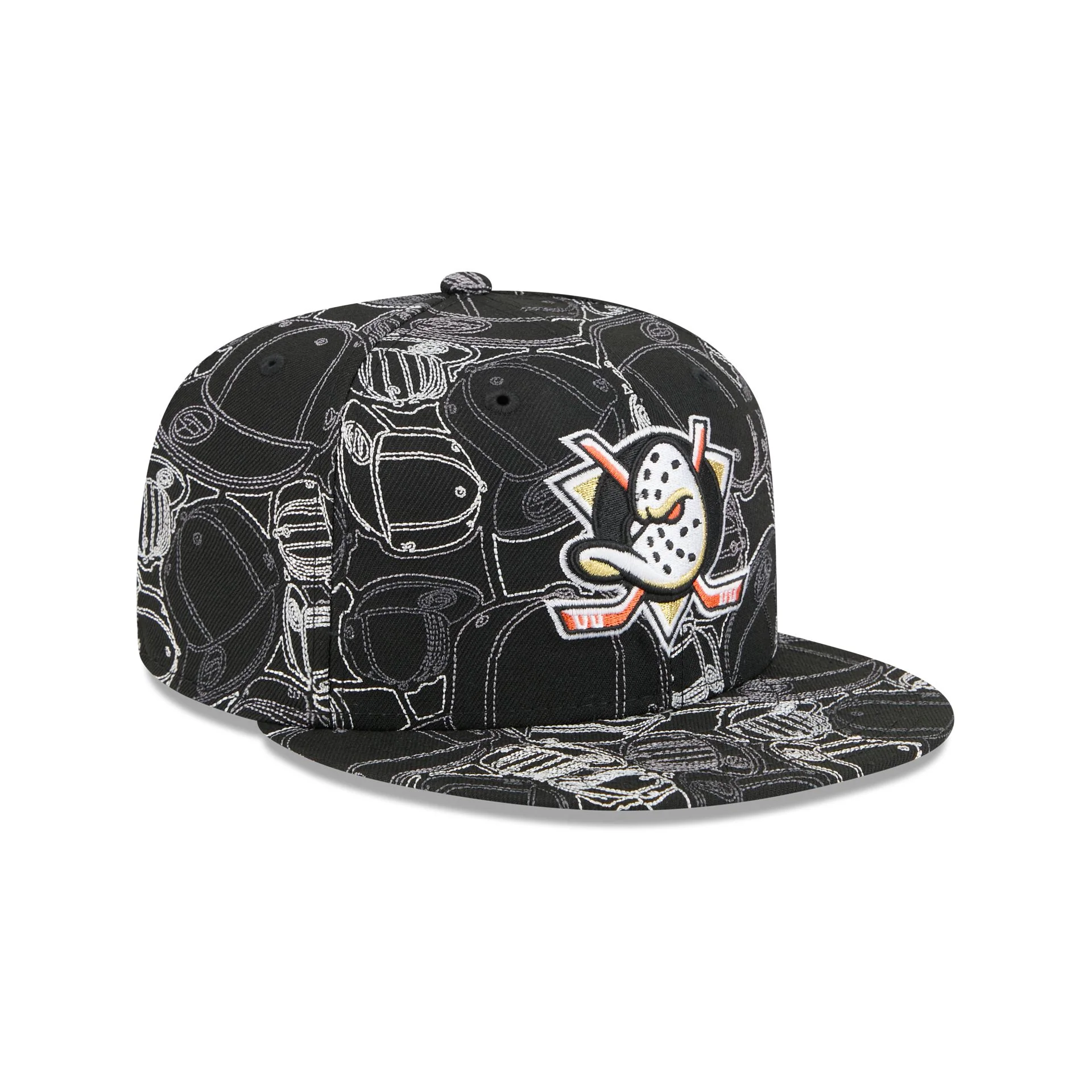 Anaheim Ducks Cap Scramble 59FIFTY Fitted Hat - Image 3