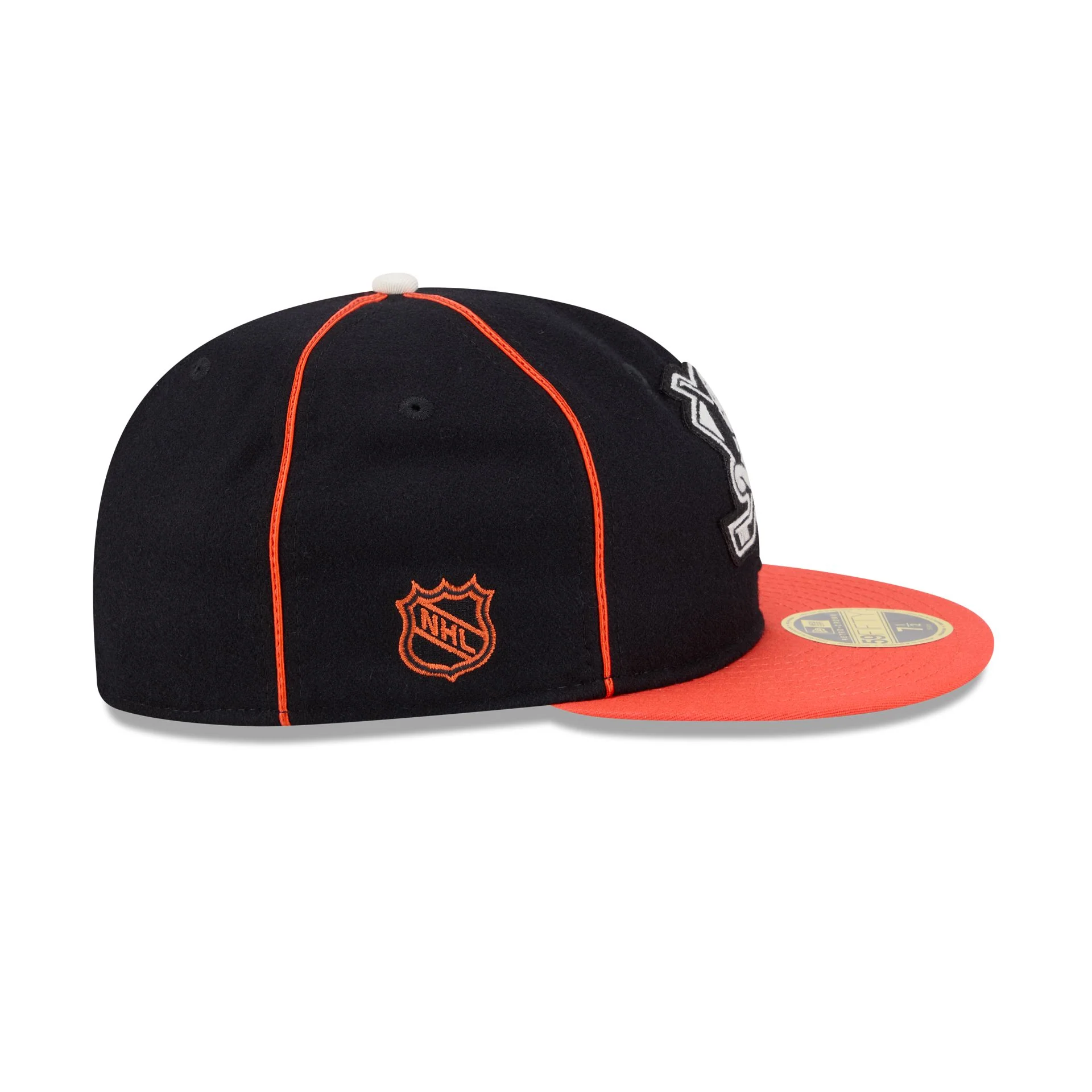 Anaheim Ducks Felt Logo Retro Crown 59FIFTY Fitted Hat - Image 4