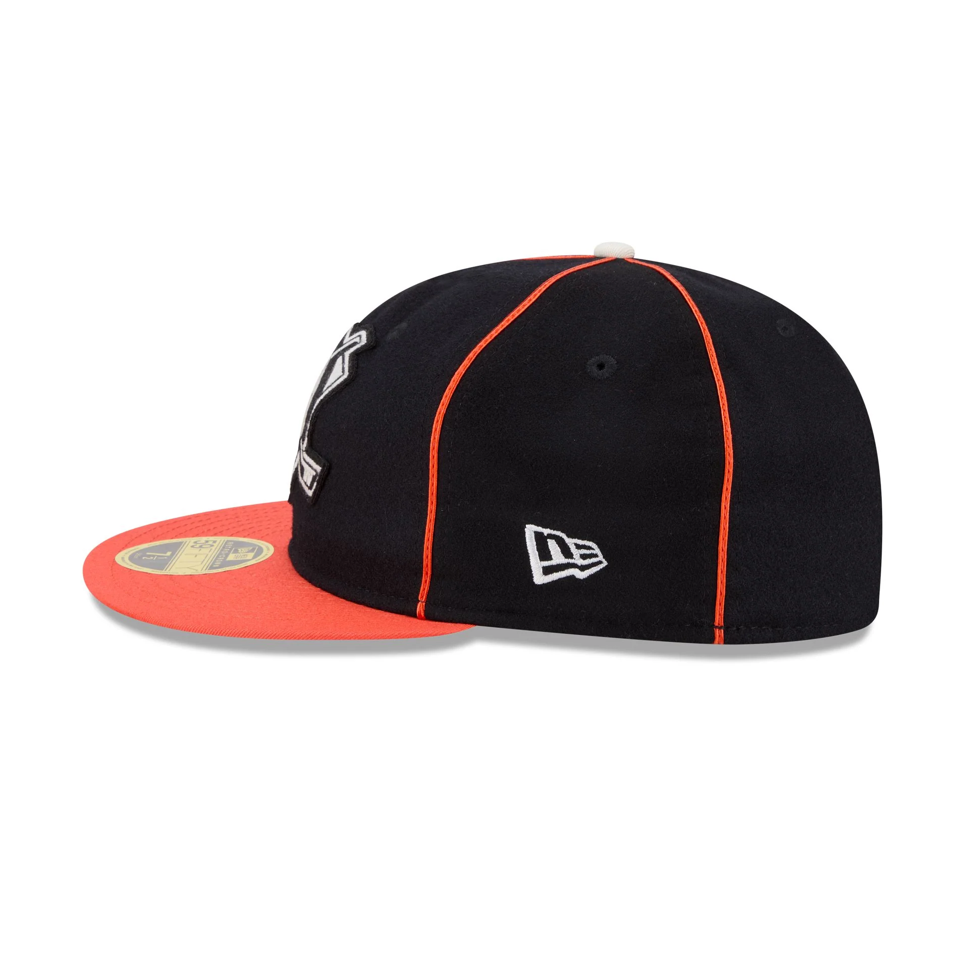 Anaheim Ducks Felt Logo Retro Crown 59FIFTY Fitted Hat - Image 5