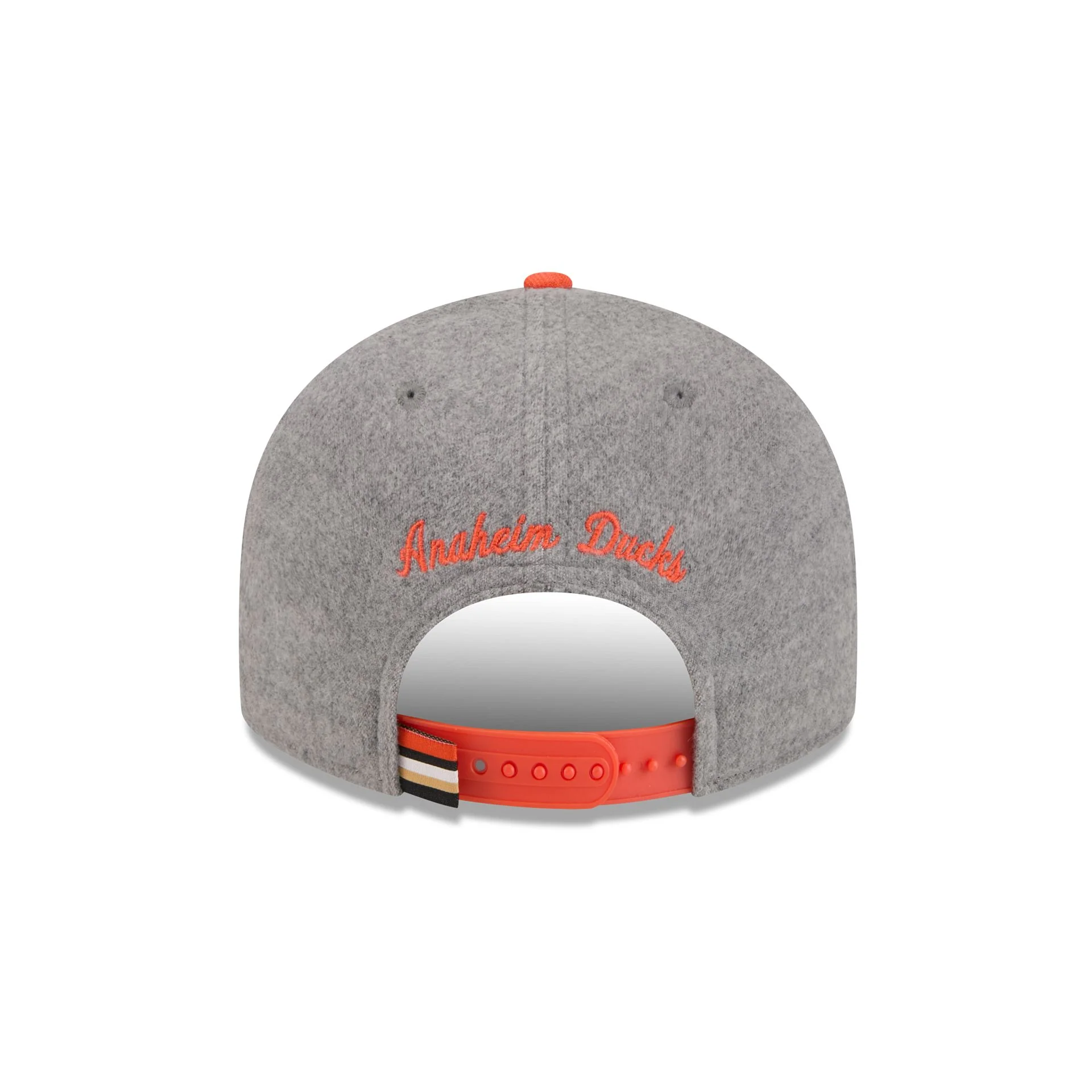 Anaheim Ducks Heather Gray Wool Low Profile 9FIFTY Snapback Hat - Image 6