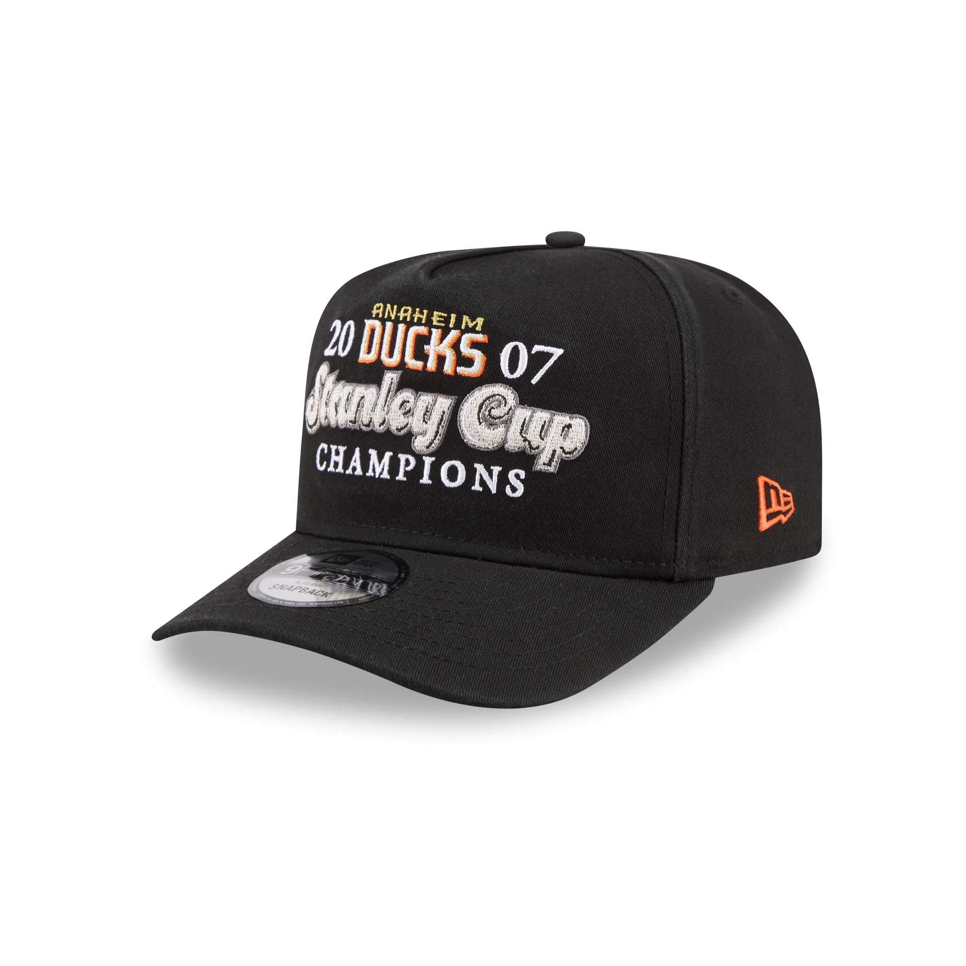 Anaheim Ducks Historic Win 9FIFTY A-Frame Snapback Hat - Image 3