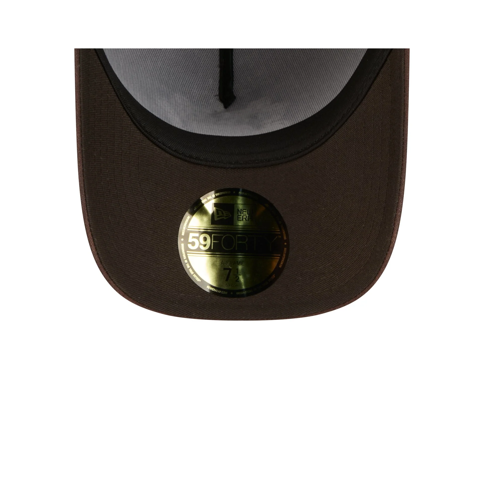 Anaheim Ducks Waxed Canvas Brown 59FORTY A-Frame Fitted Hat - Image 7