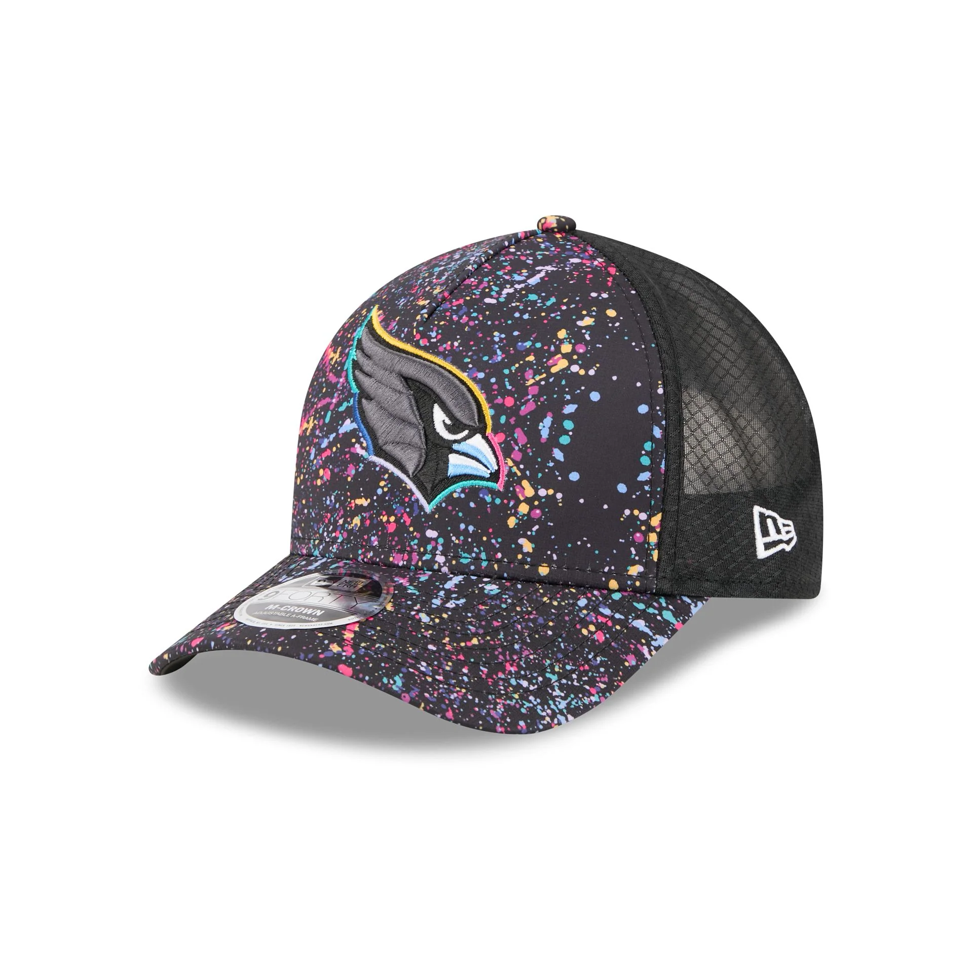 Arizona Cardinals 2025 Crucial Catch 9FORTY M-Crown A-Frame Trucker Hat - Image 3