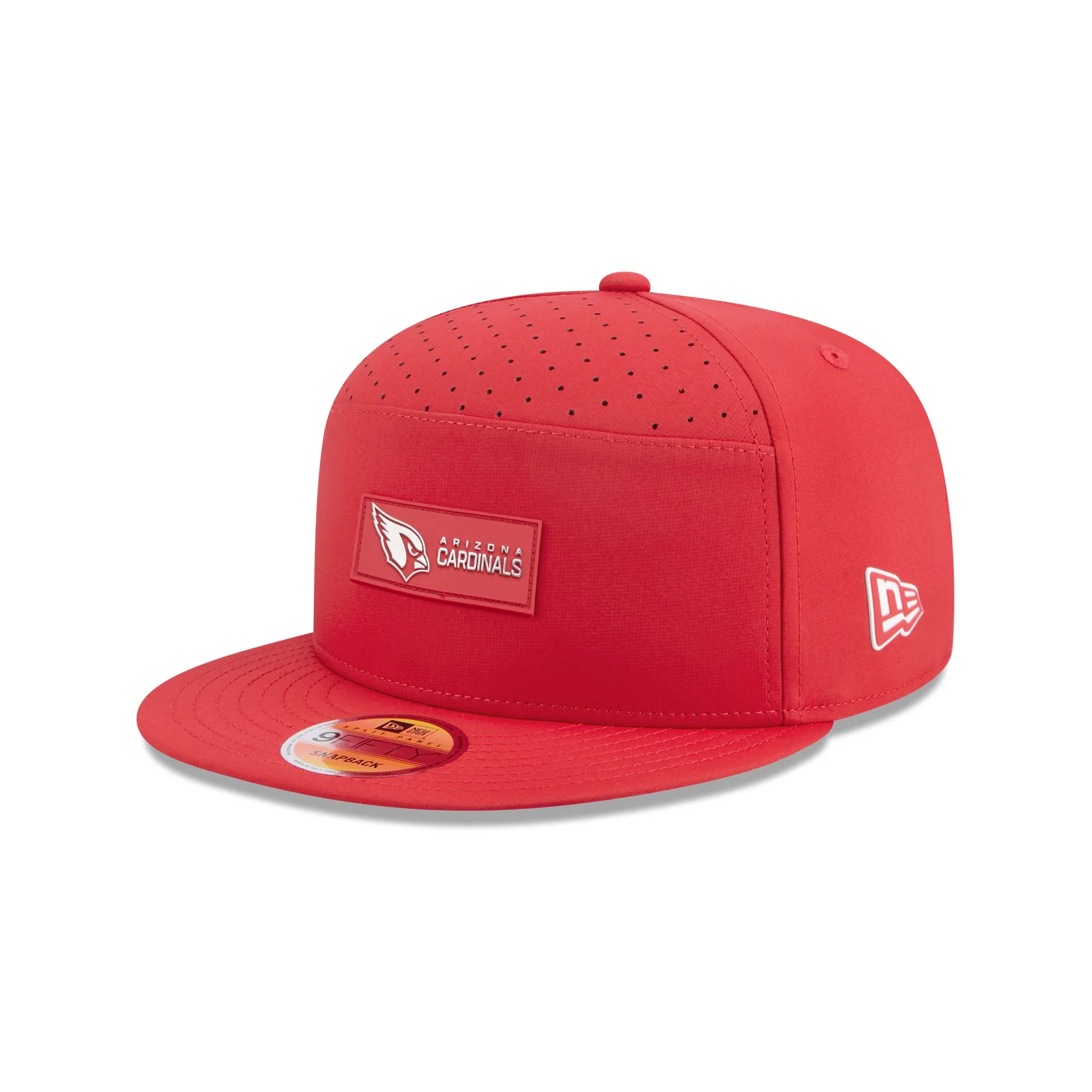 Arizona Cardinals 2025 Sideline Hot Weather Split Panel 9FIFTY Snapback Hat
