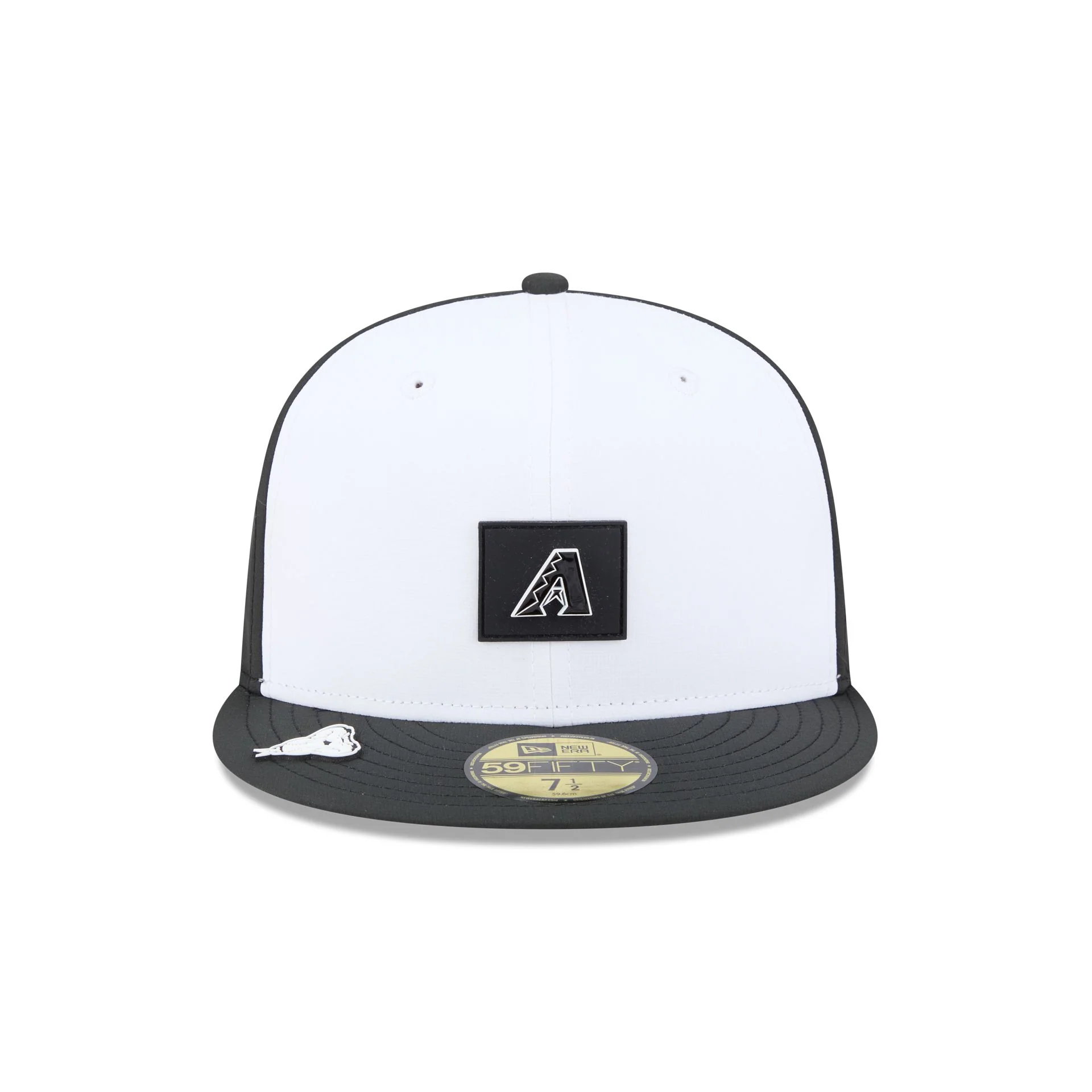Arizona Diamondbacks 2026 Clubhouse Black & White 59FIFTY Fitted Hat - Image 2