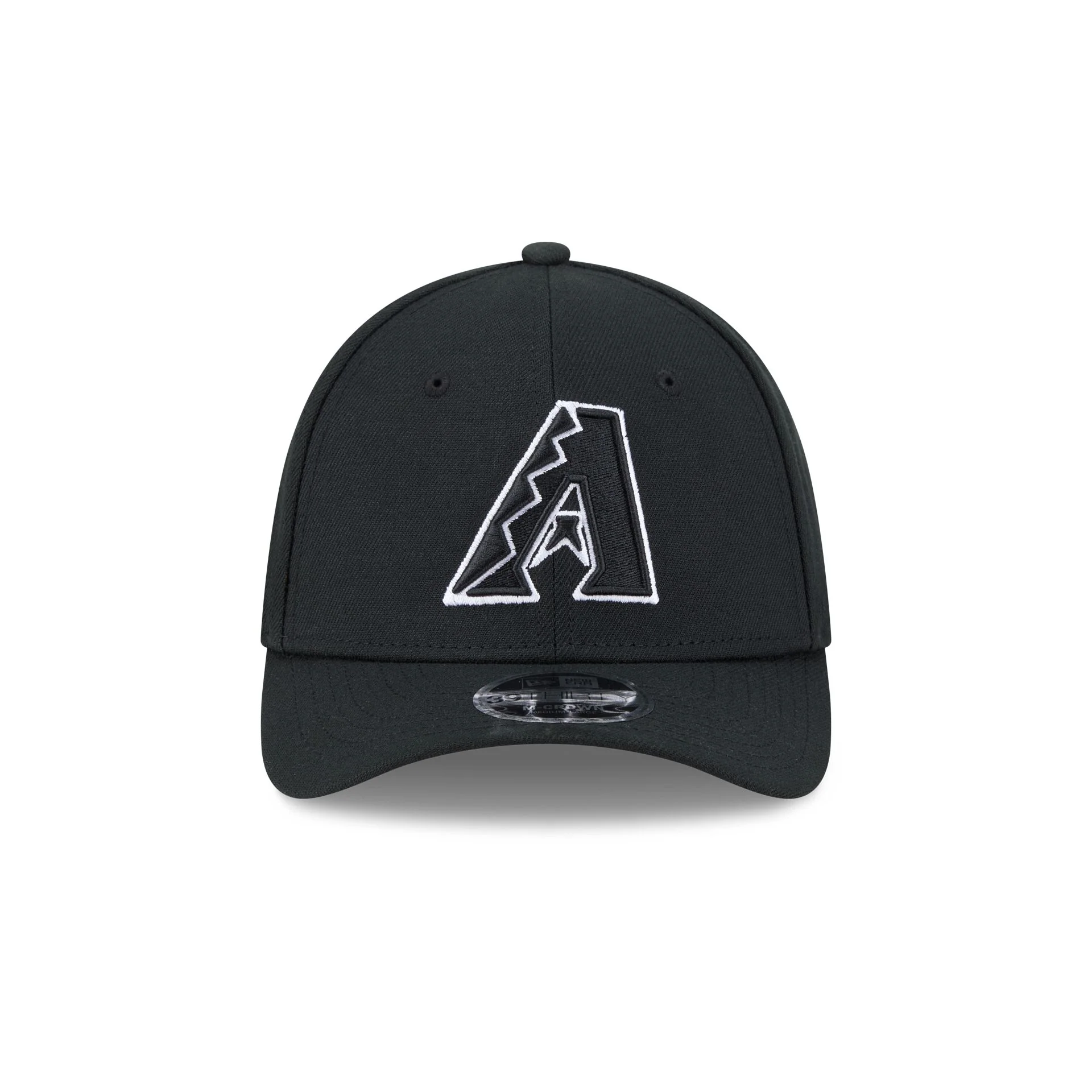 Arizona Diamondbacks Black and White 39THIRTY M-Crown Stretch Fit Hat - Image 2