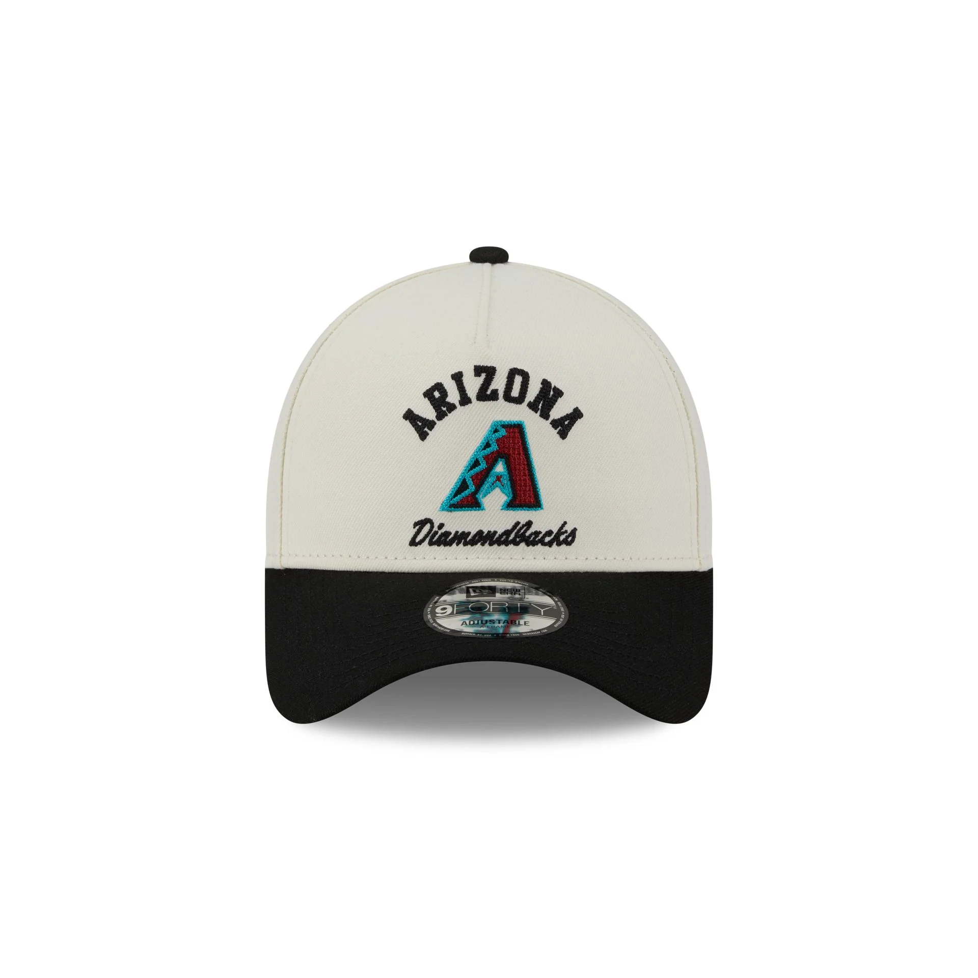 Arizona Diamondbacks Chrome White Arched 9FORTY A-Frame Snapback Hat - Image 2