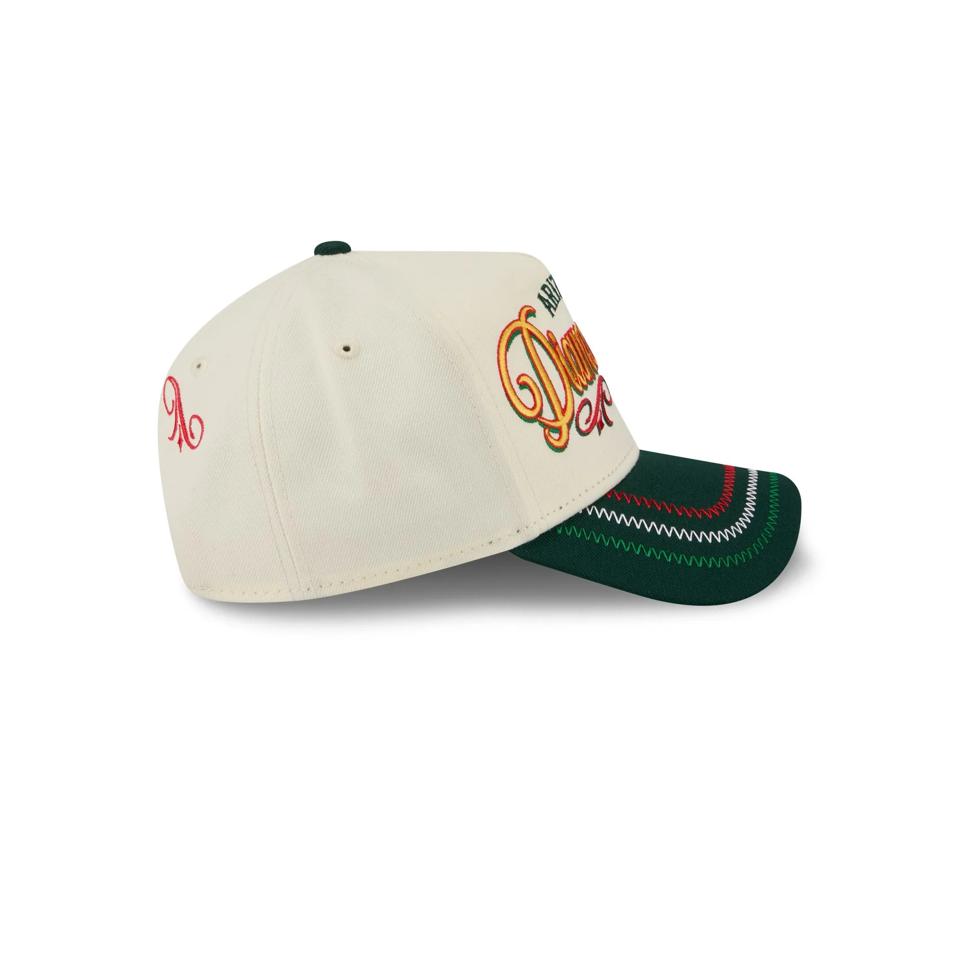 Arizona Diamondbacks Cinco de Mayo Chrome White 9FORTY A-Frame Snapback Hat - Image 5