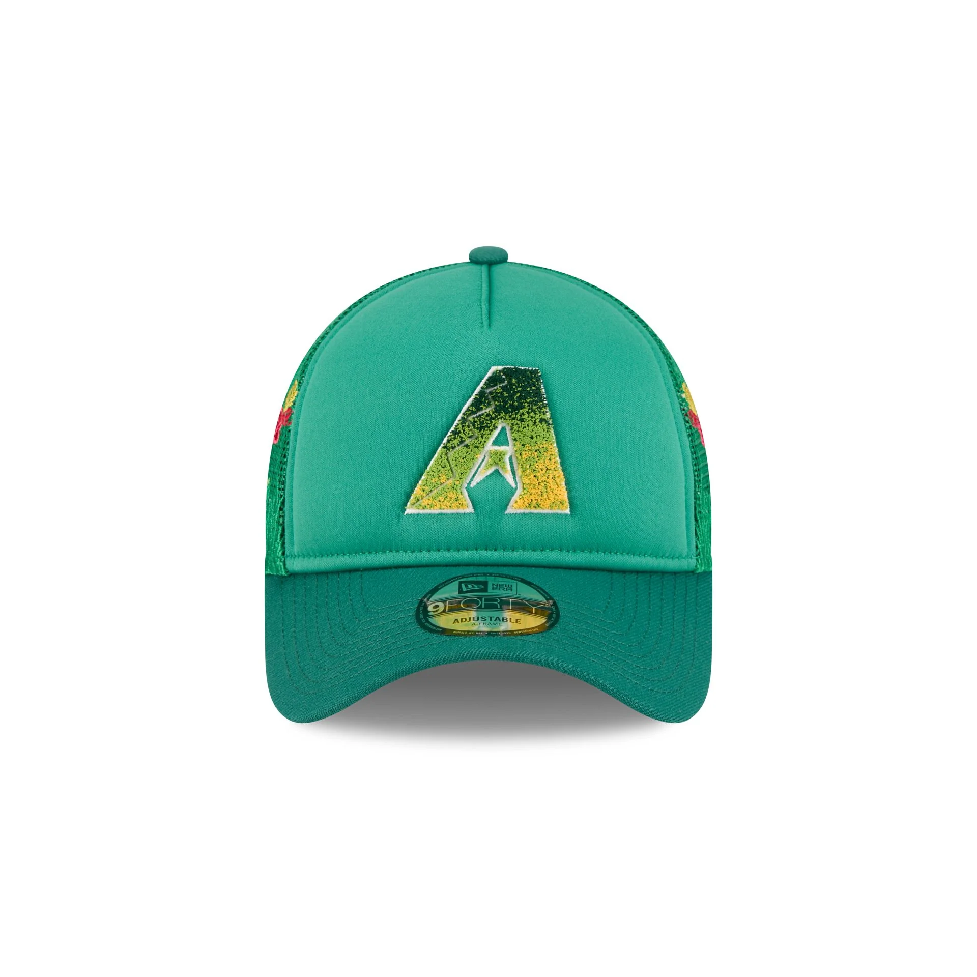 Arizona Diamondbacks Gradient Logo 9FORTY A-Frame Trucker Hat - Image 2