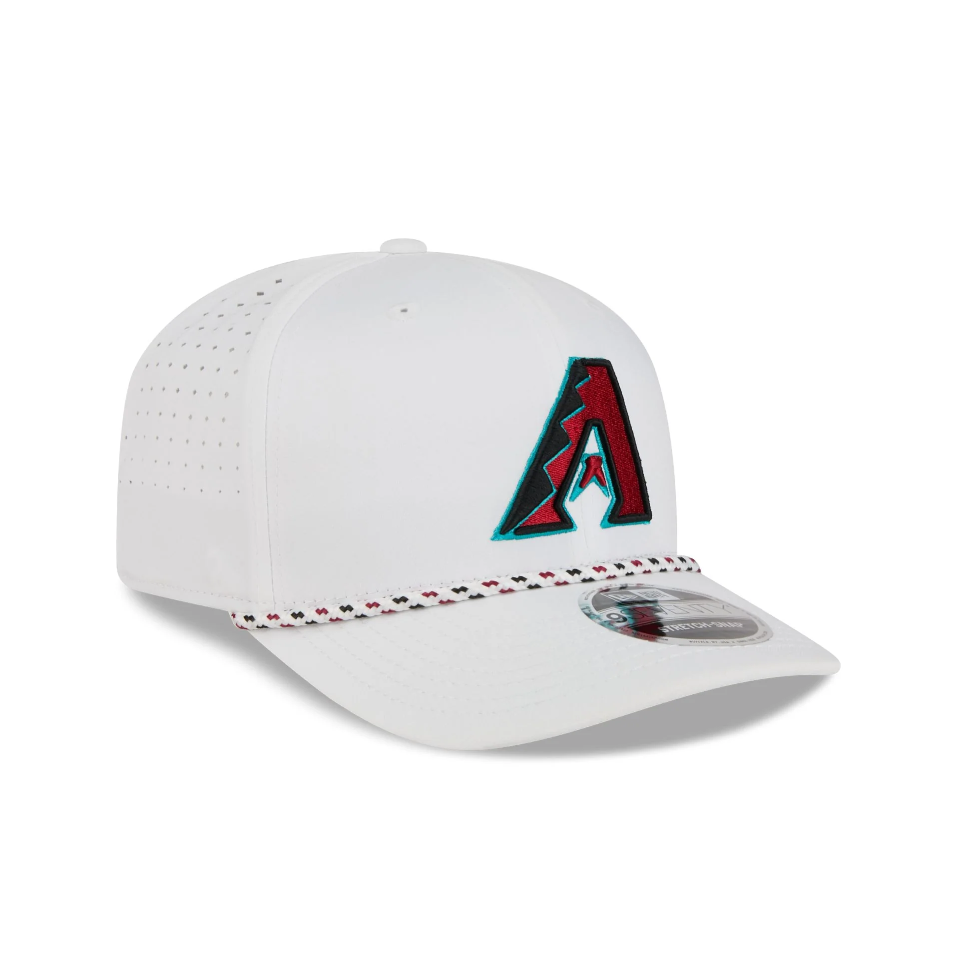 Arizona Diamondbacks Optic White Performance Rope 9SEVENTY Stretch-Snap Hat - Image 3