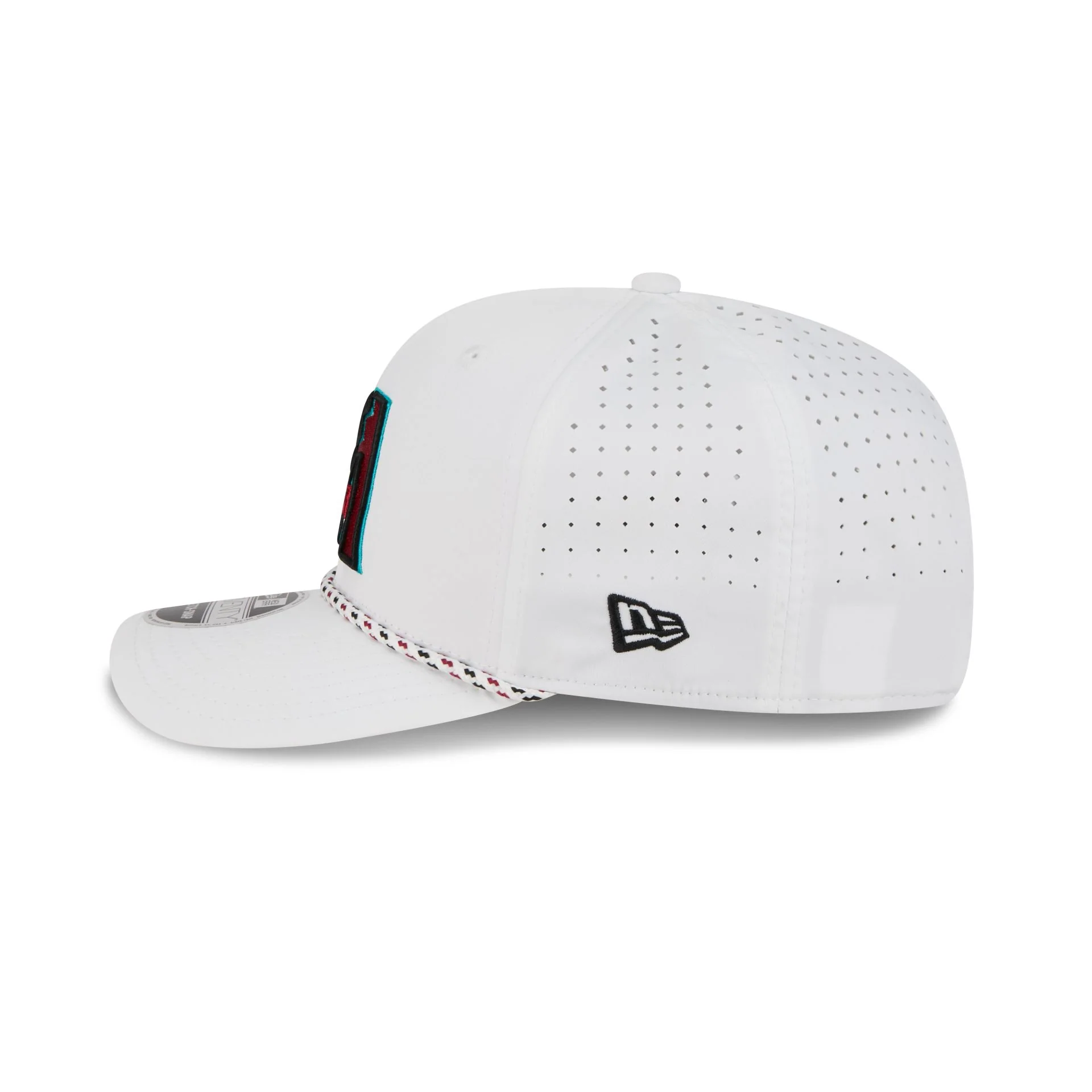 Arizona Diamondbacks Optic White Performance Rope 9SEVENTY Stretch-Snap Hat - Image 4