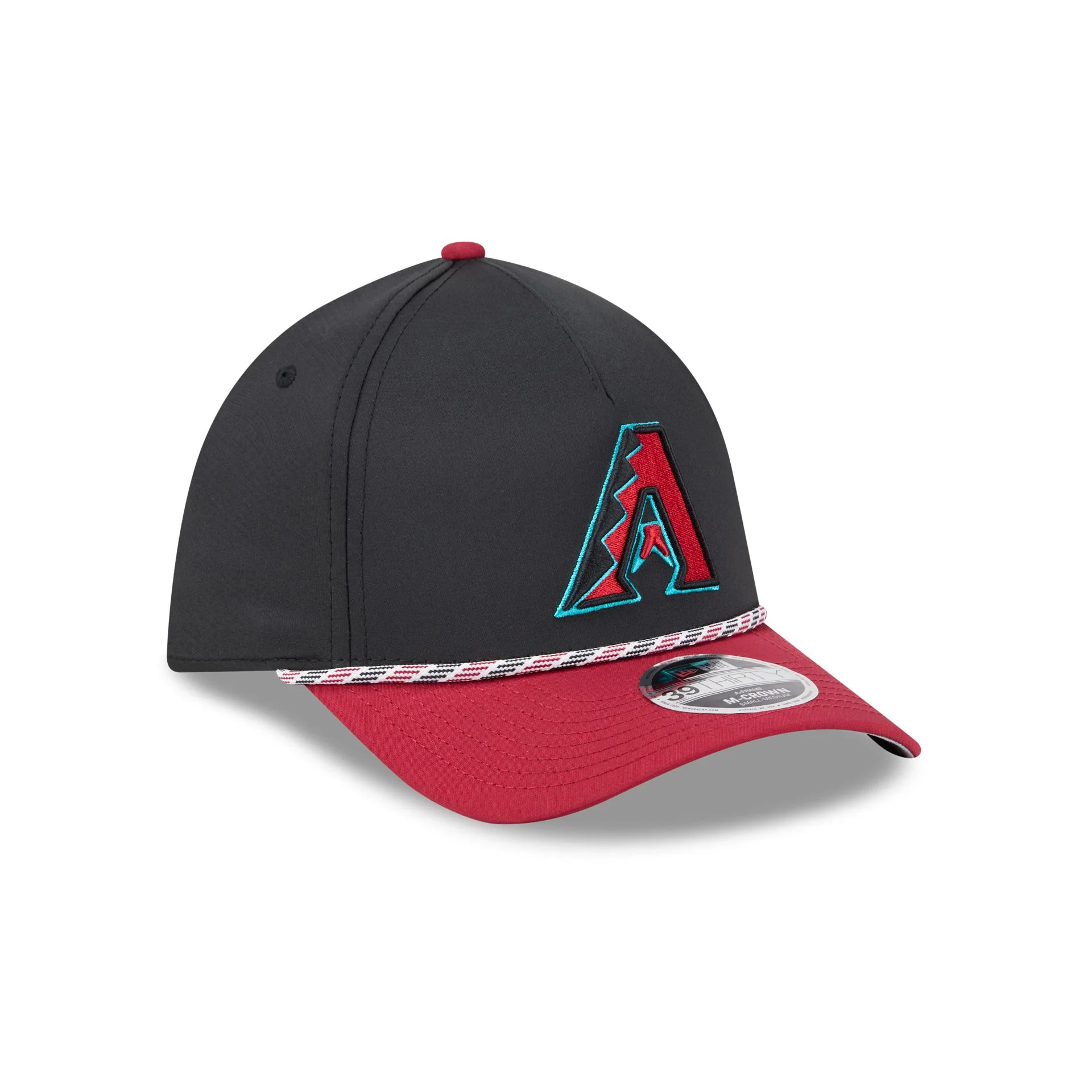 Arizona Diamondbacks Rope 39THIRTY M-Crown A-Frame Stretch Fit Hat - Image 3