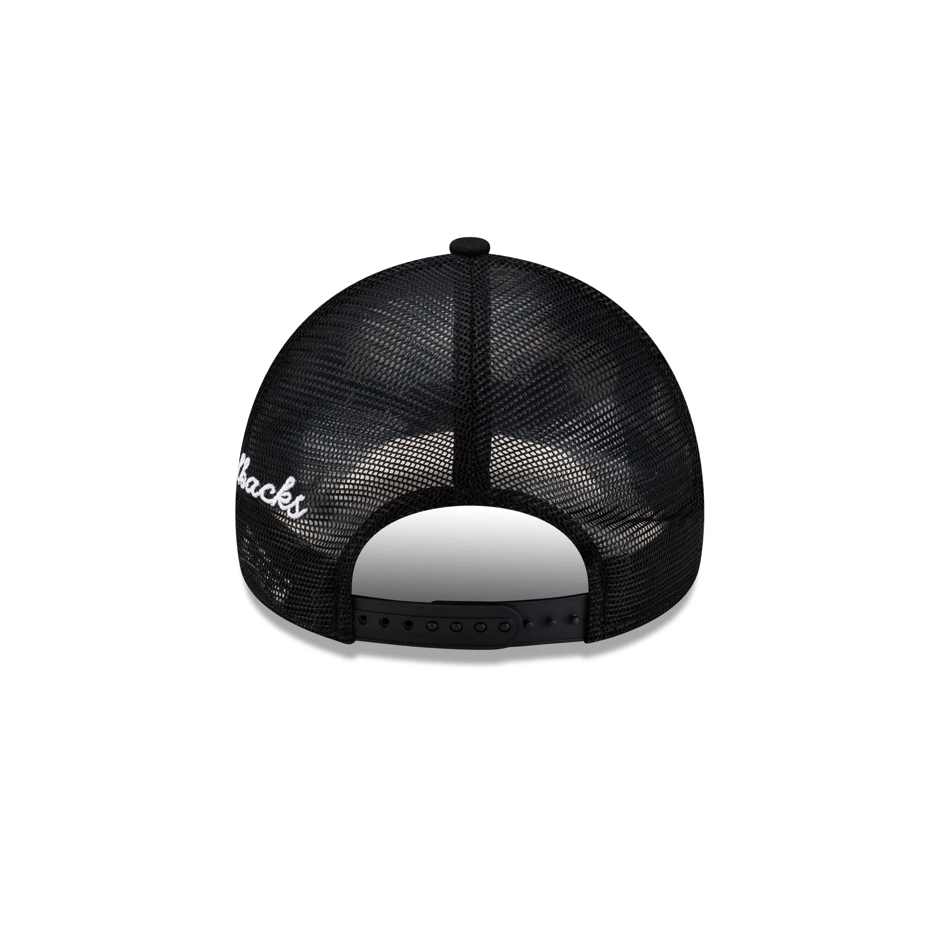 Arizona Diamondbacks Side Script Black 9FORTY A-Frame Trucker Hat - Image 6