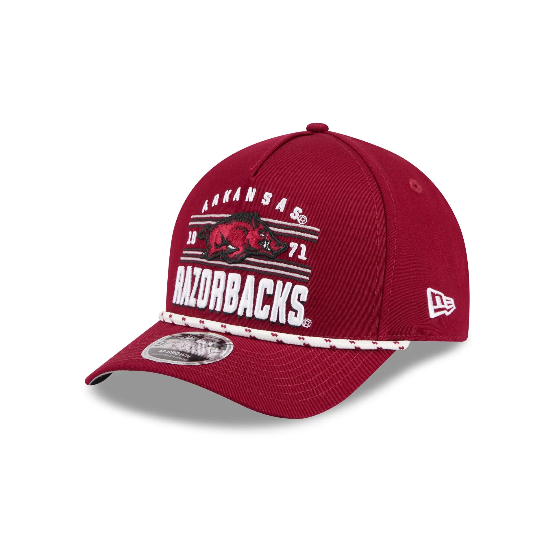 Arkansas Razorbacks March Madness 9FORTY M-Crown A-Frame Snapback Hat - Image 3