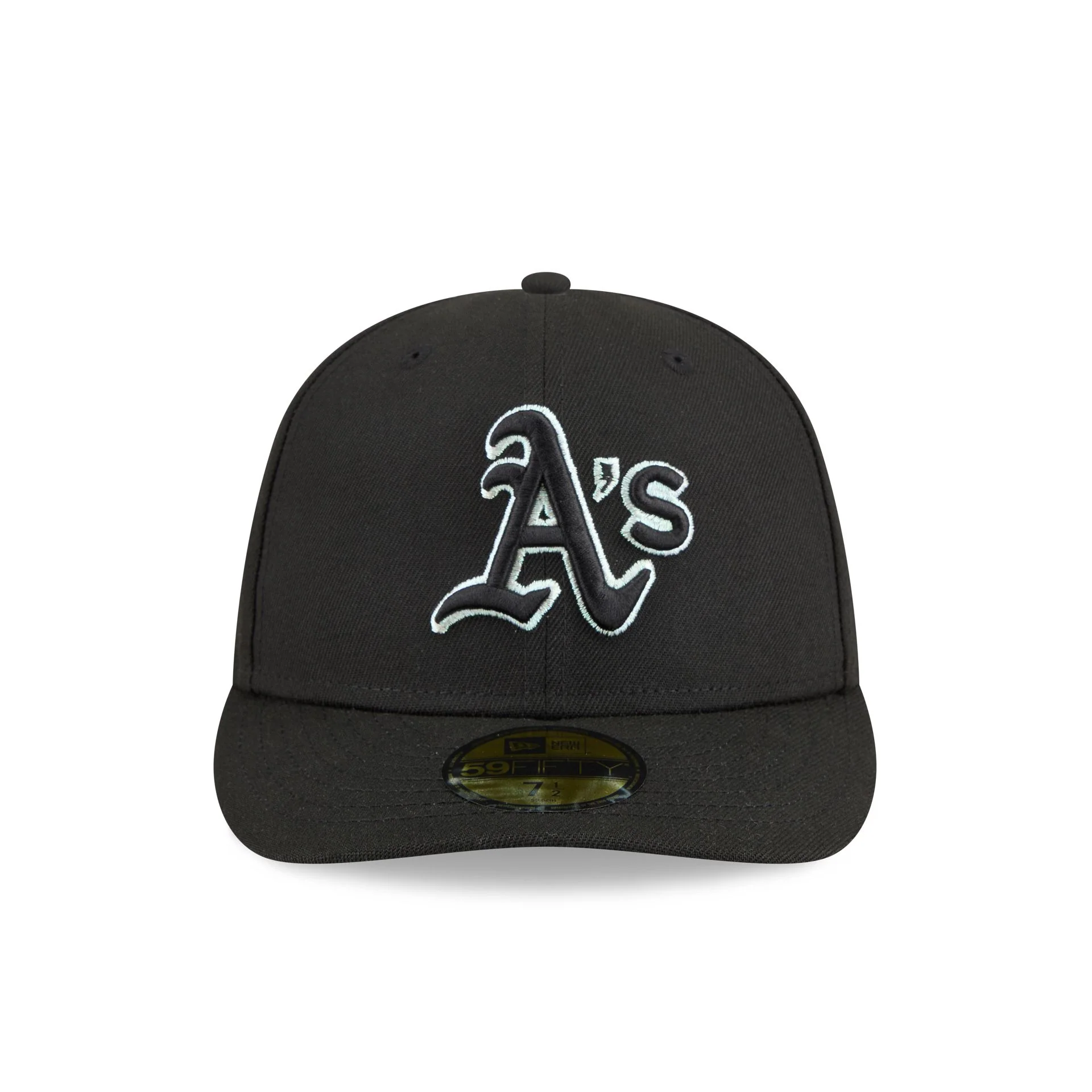 Athletics Black Pre-Curve 59FIFTY Fitted Hat - Image 2