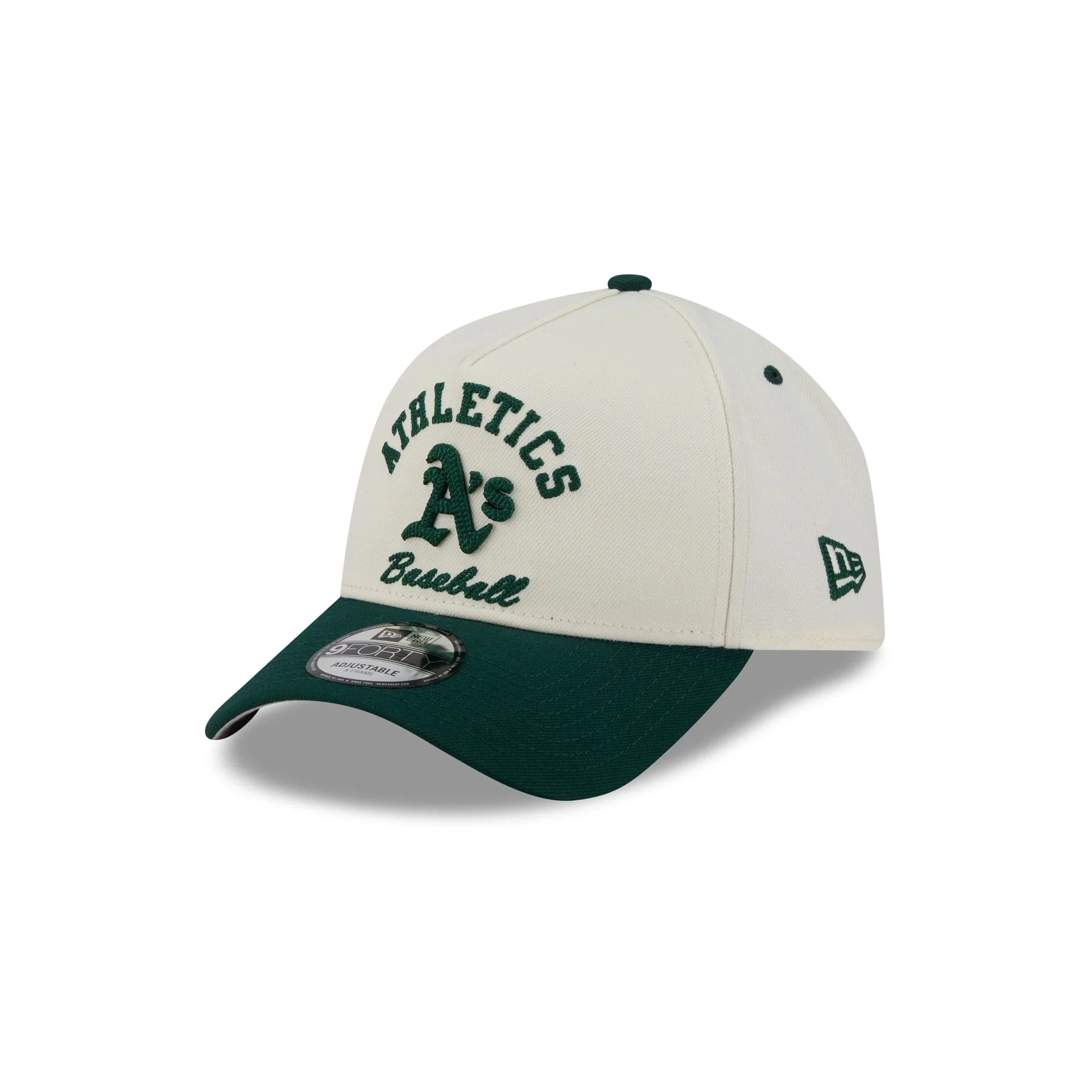 Athletics Chrome White Arched 9FORTY A-Frame Snapback Hat - Image 3