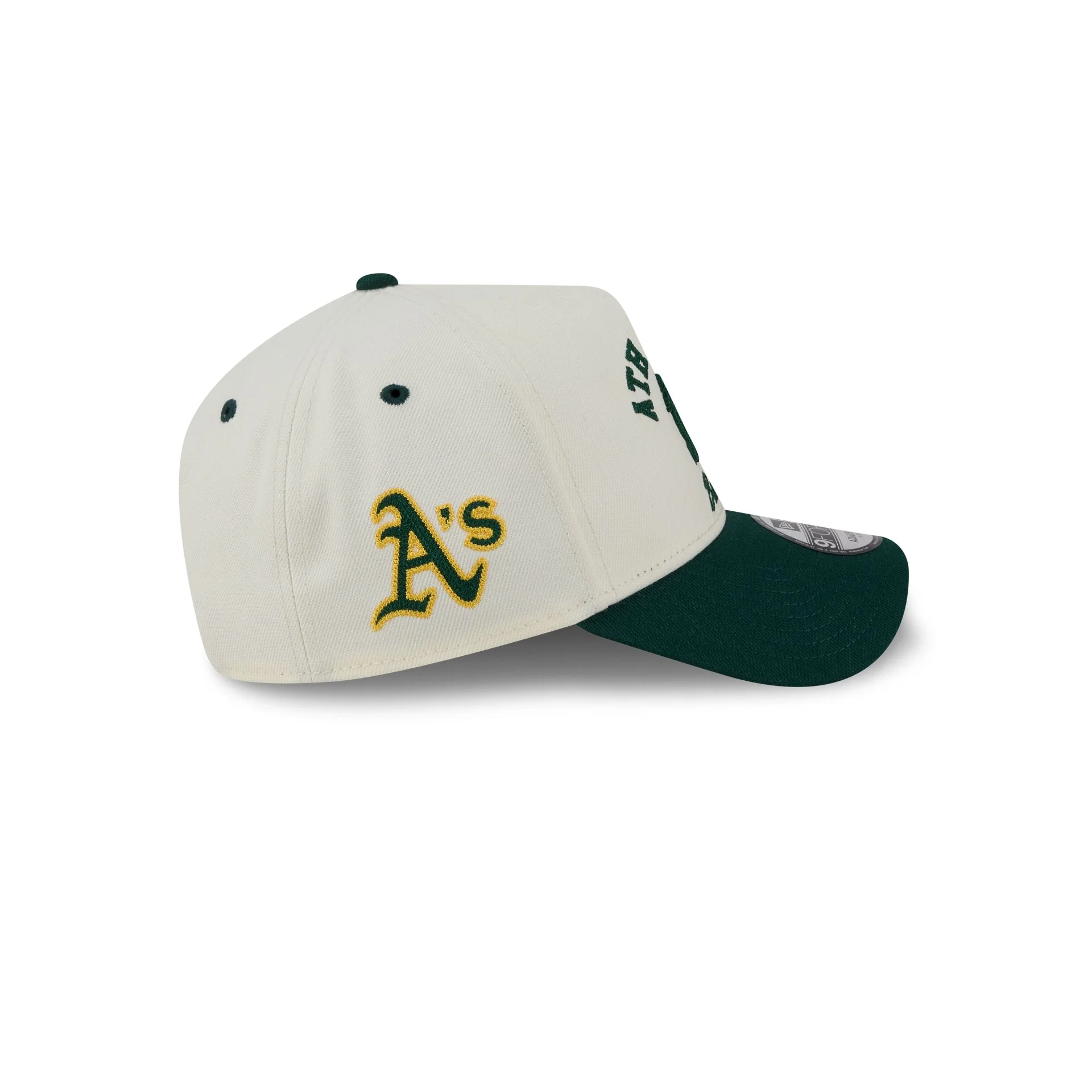 Athletics Chrome White Arched 9FORTY A-Frame Snapback Hat - Image 4